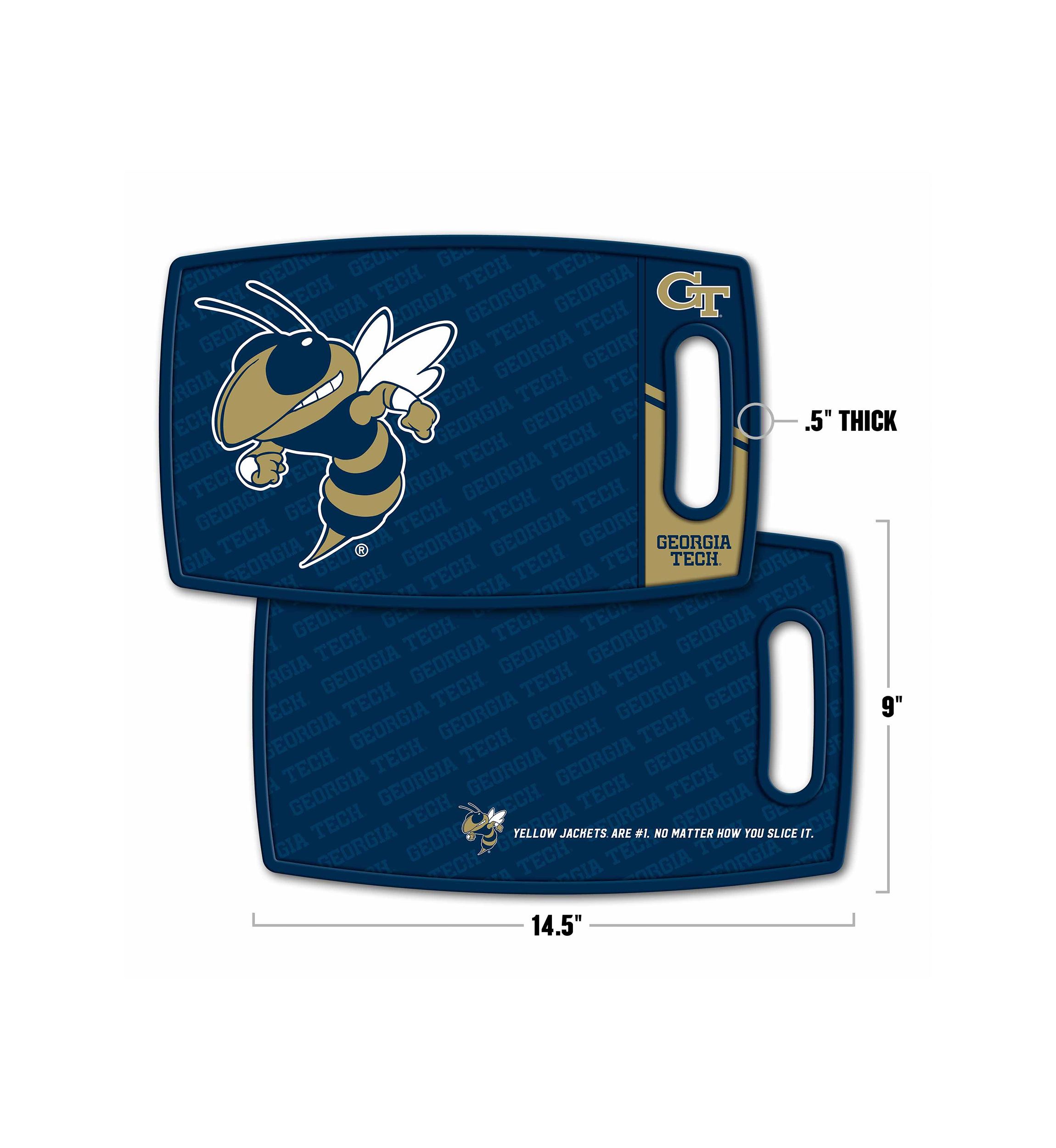 YouTheFan NCAA Georgia Tech Yellow Jackets Logo Series Cutting Board