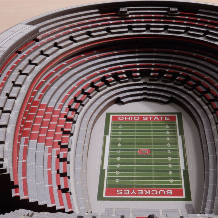 YouTheFan NCAA Ohio State Buckeyes 100th 25-Layer StadiumViews 3D Wall Art - Ohio Stadium