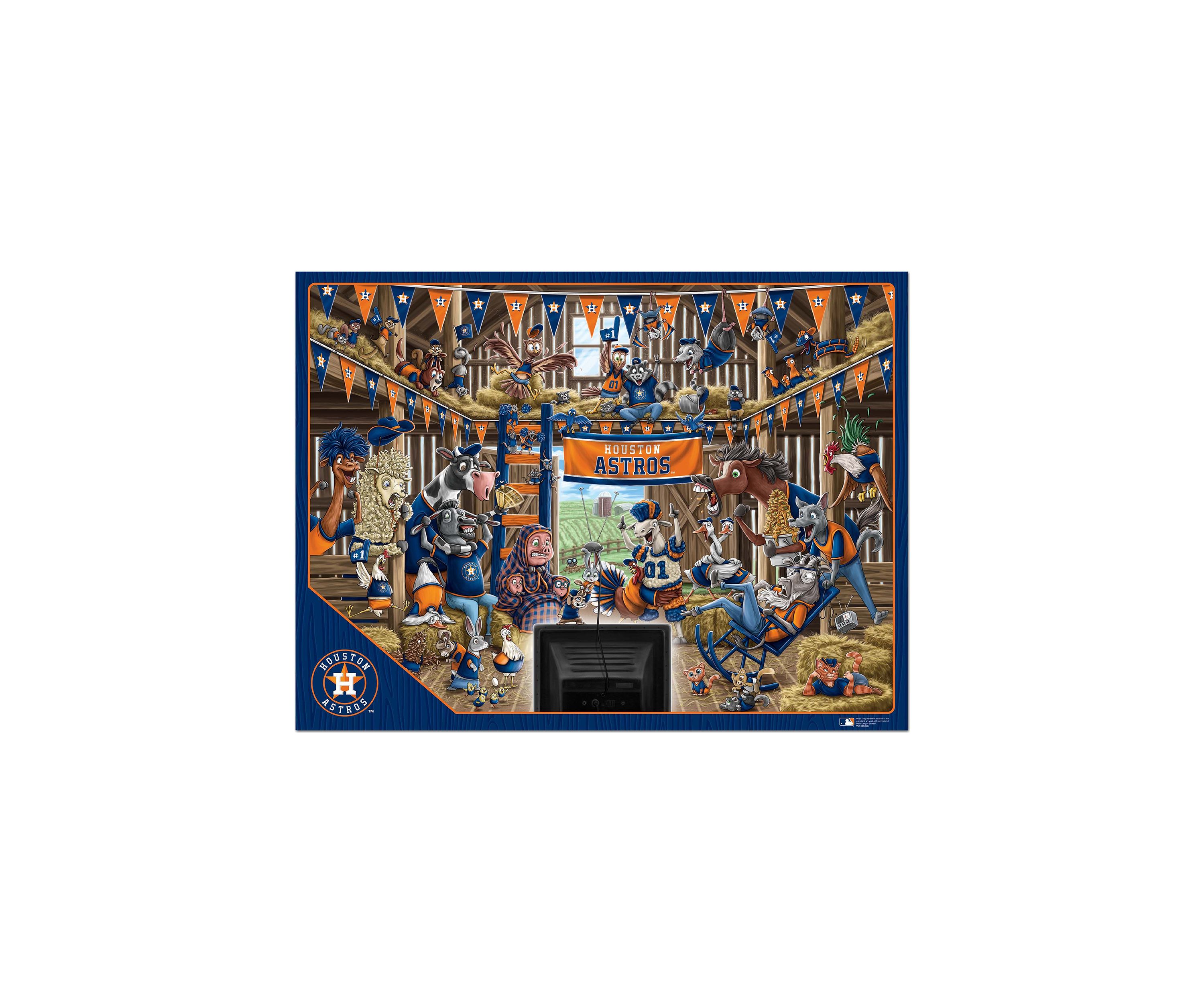 YouTheFan MLB Houston Astros Barnyard Fans 500pc Puzzle
