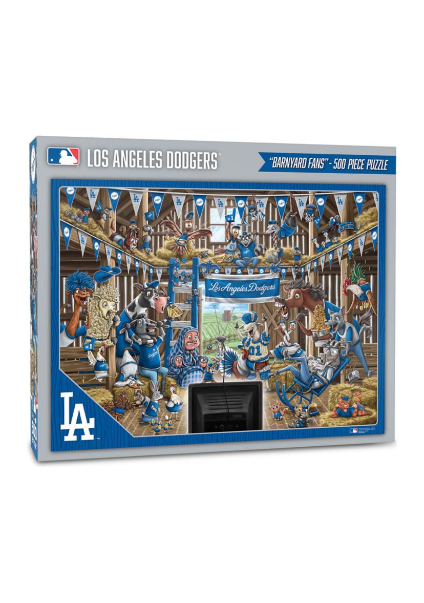 YouTheFan MLB Los Angeles Dodgers Barnyard Fans 500pc Puzzle