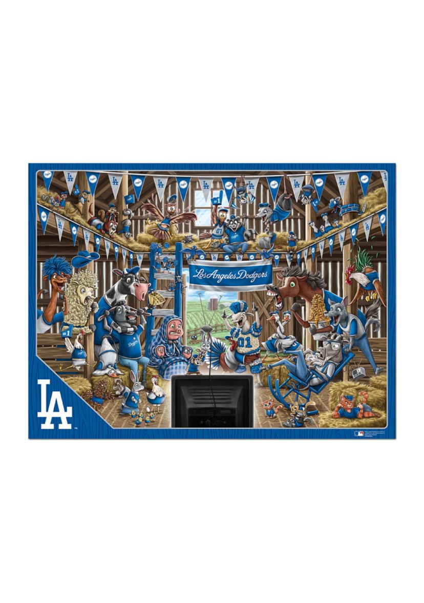 YouTheFan MLB Los Angeles Dodgers Barnyard Fans 500pc Puzzle