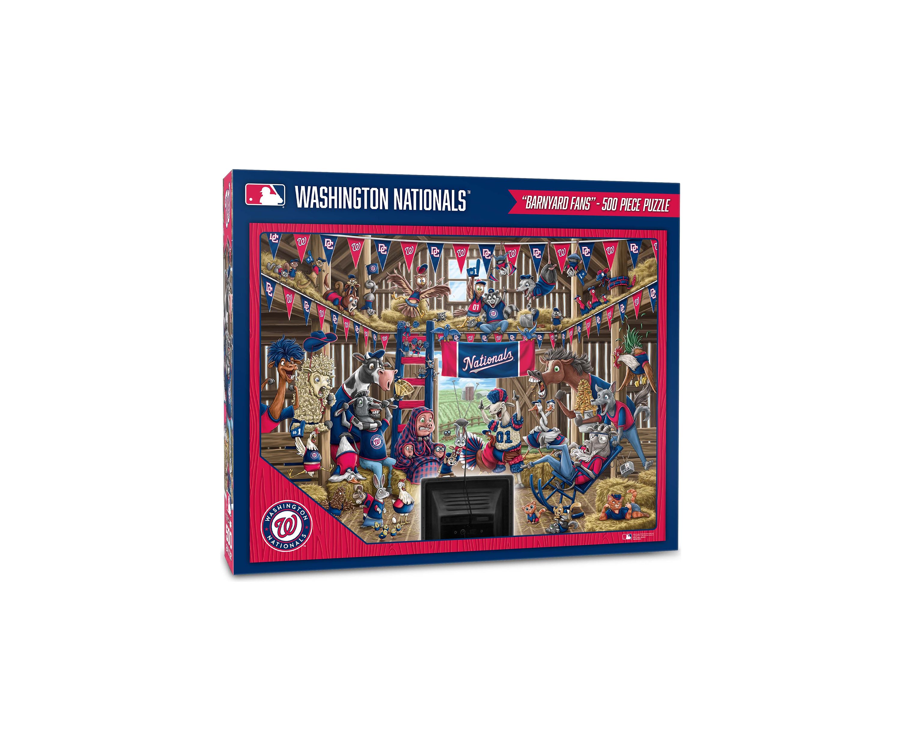 YouTheFan MLB Washington Nationals Barnyard Fans 500pc Puzzle