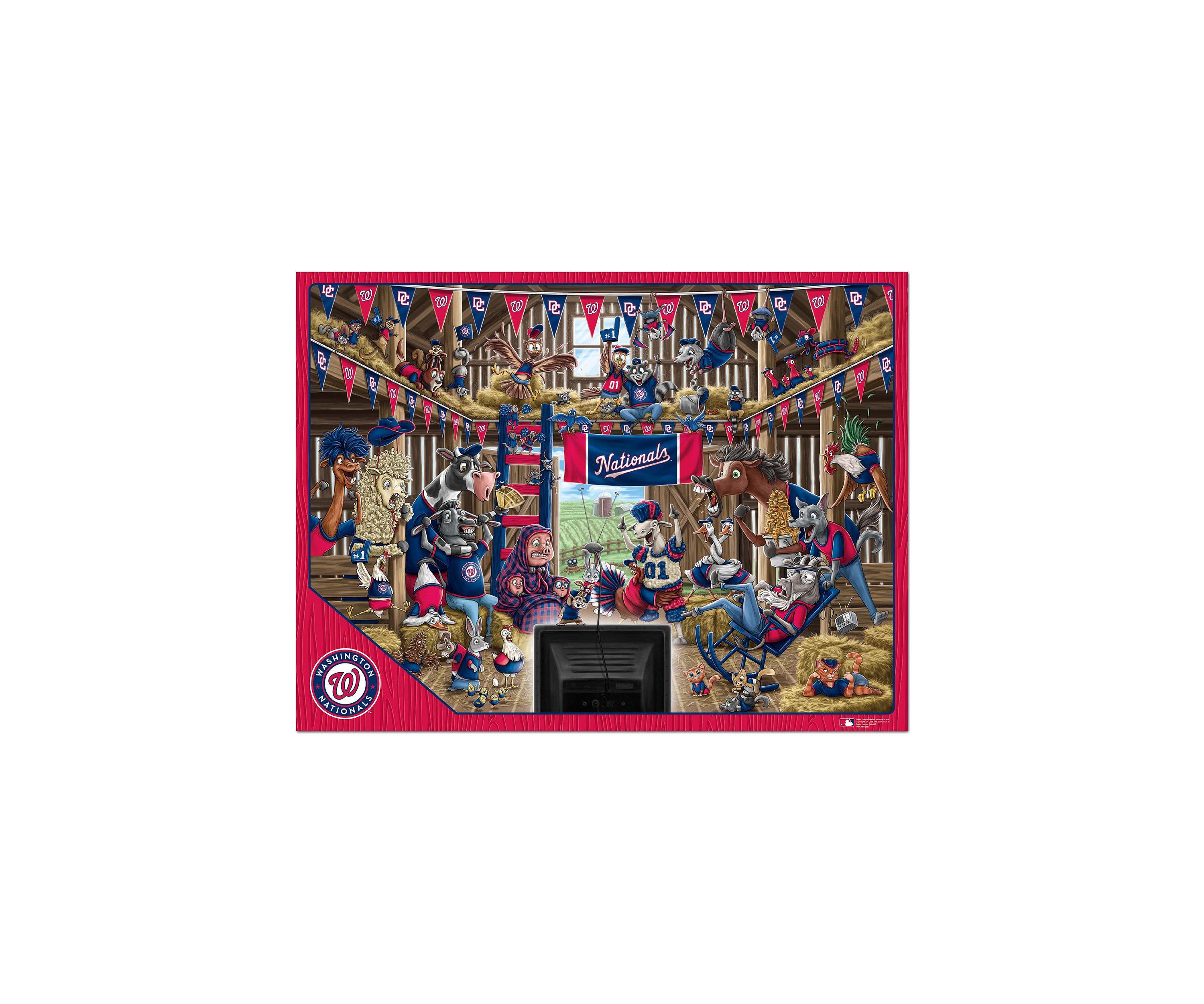 YouTheFan MLB Washington Nationals Barnyard Fans 500pc Puzzle