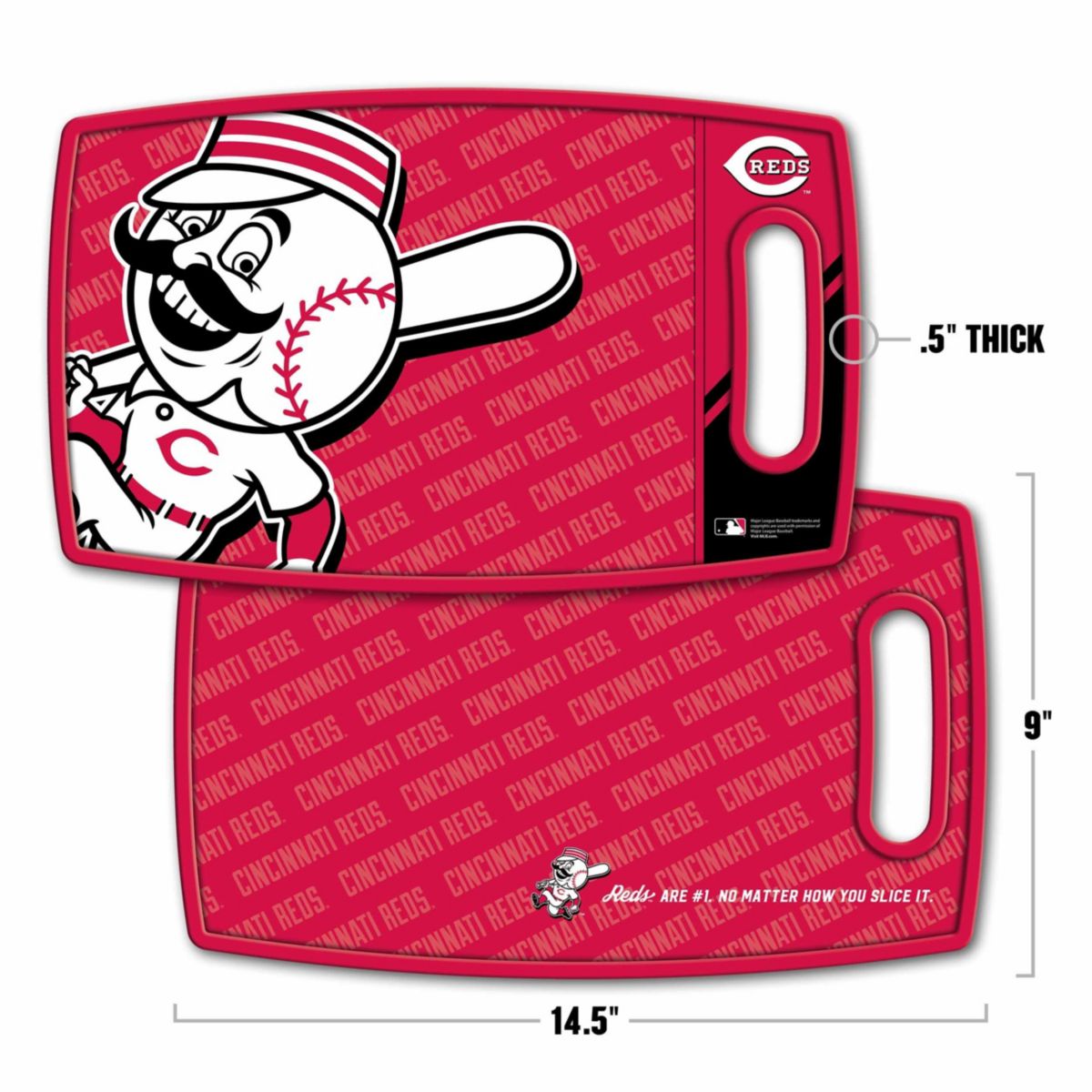 YouTheFan MLB Cincinnati Reds Logo Series Cutting Board