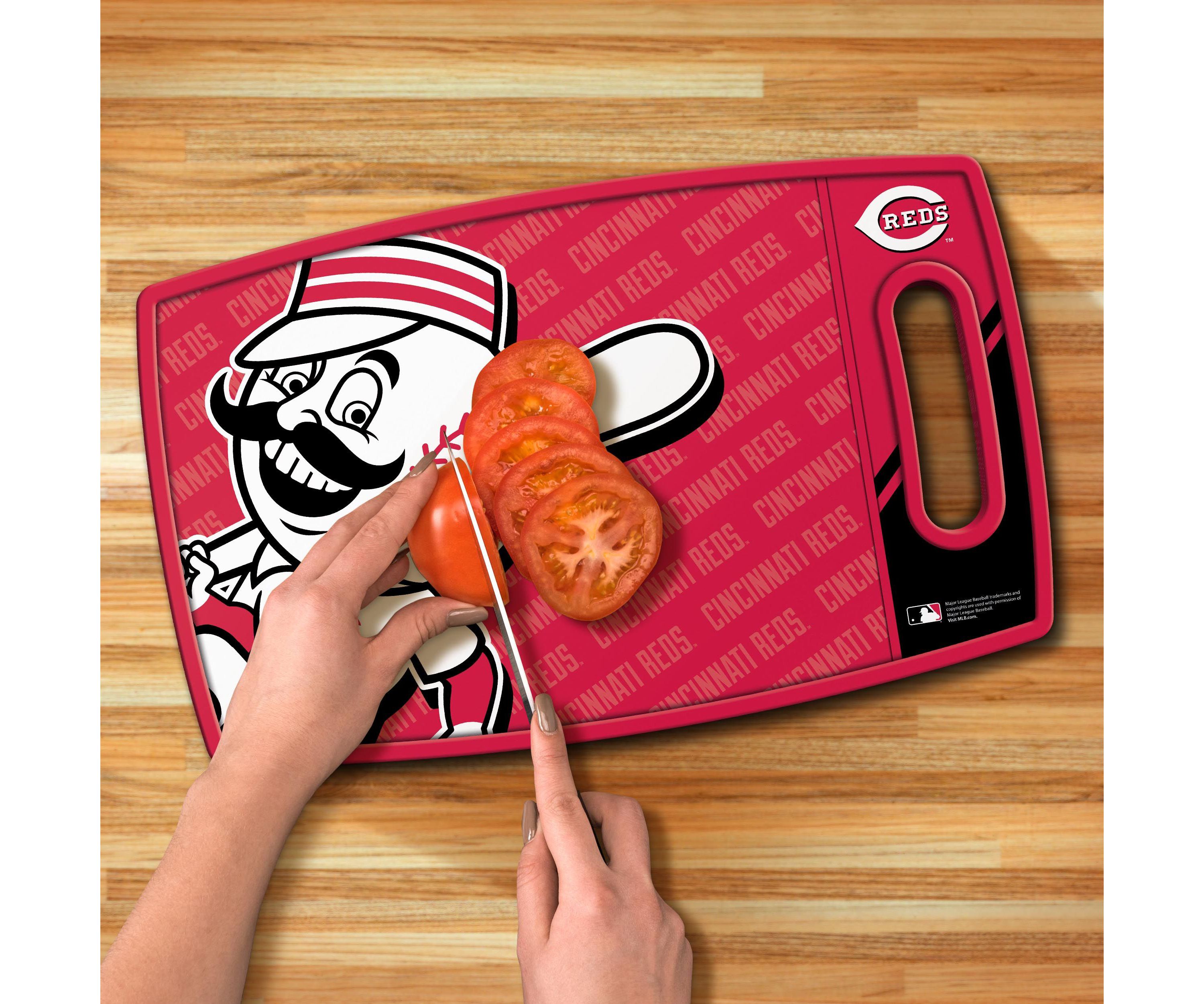 YouTheFan MLB Cincinnati Reds Logo Series Cutting Board