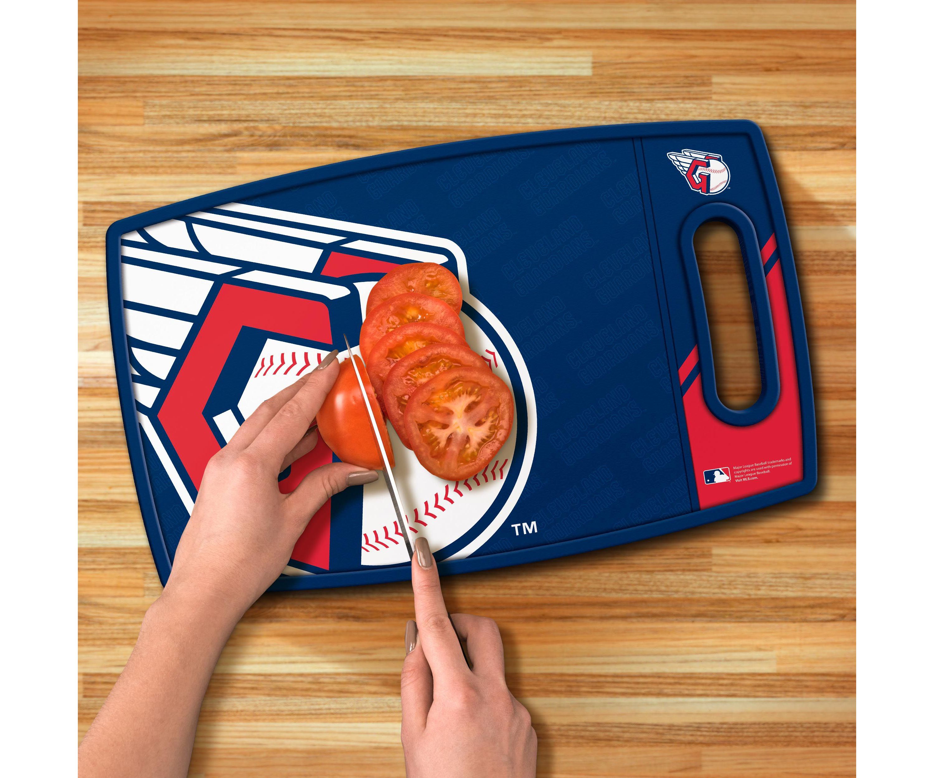 YouTheFan MLB Cleveland Guardians Logo Series Cutting Board