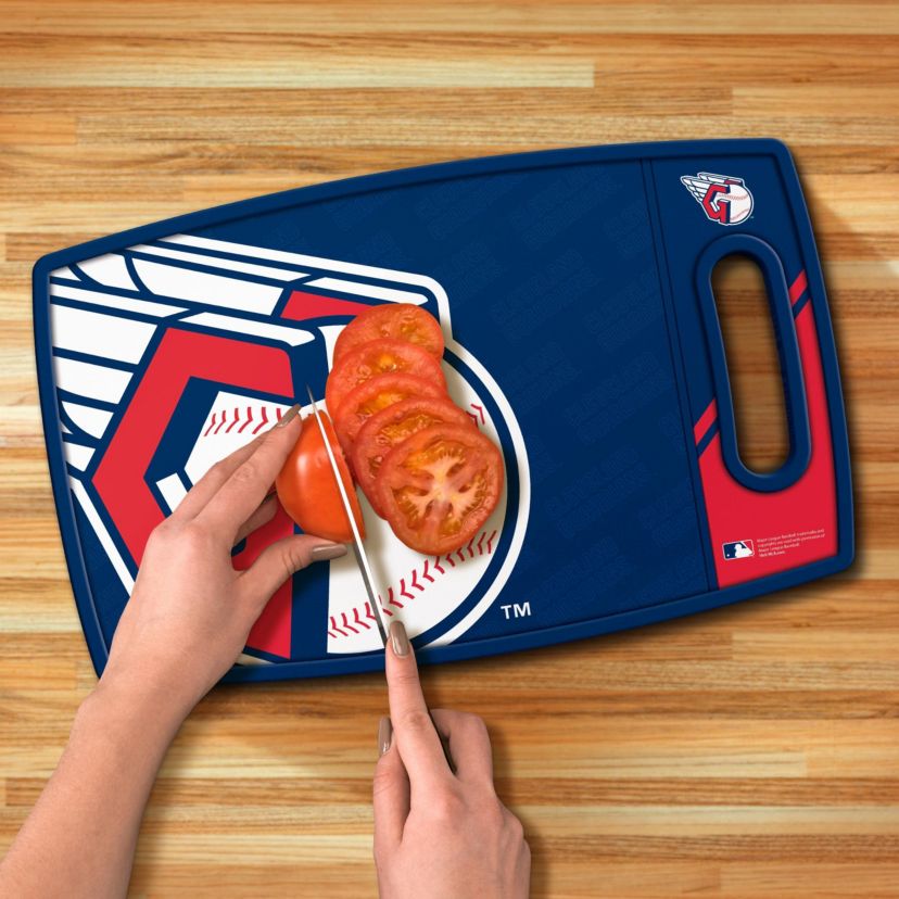YouTheFan MLB Cleveland Guardians Logo Series Cutting Board