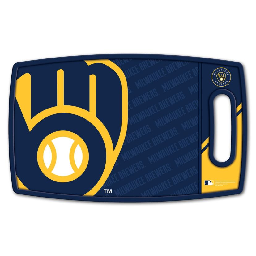 YouTheFan MLB Milwaukee Brewers Logo Series Cutting Board