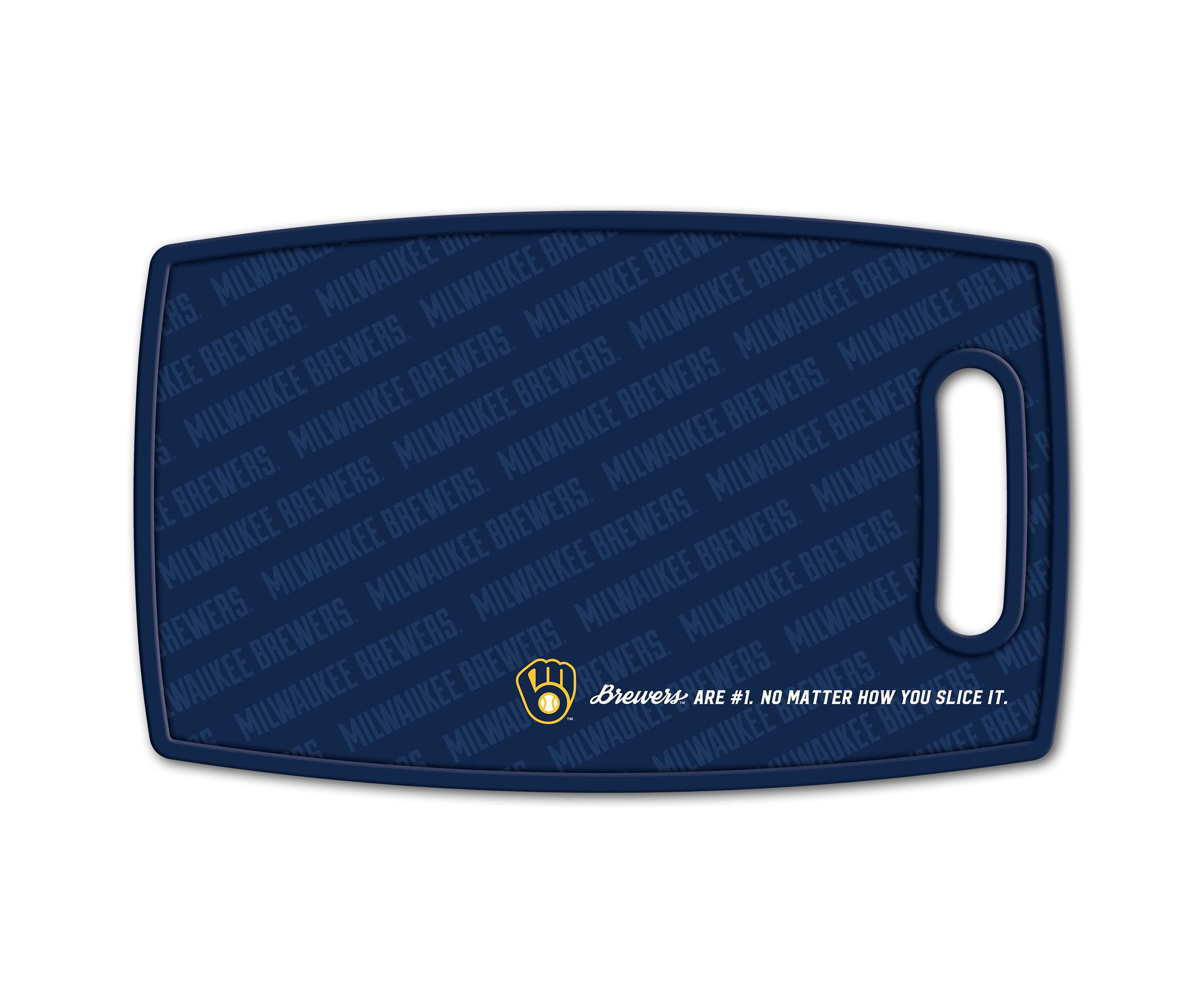 YouTheFan MLB Milwaukee Brewers Logo Series Cutting Board