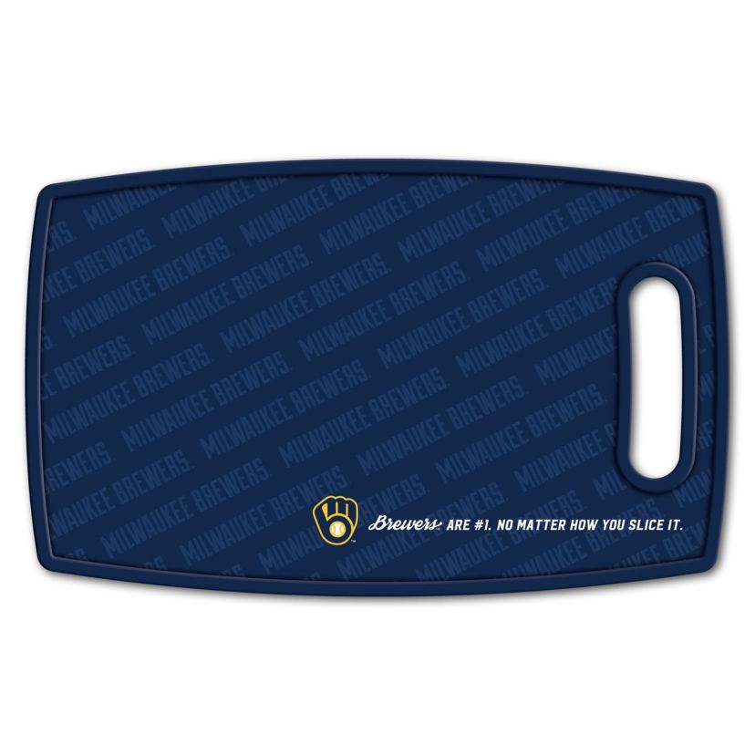 YouTheFan MLB Milwaukee Brewers Logo Series Cutting Board