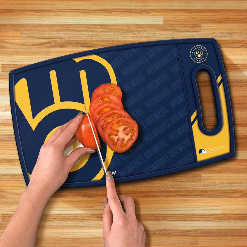 YouTheFan MLB Milwaukee Brewers Logo Series Cutting Board