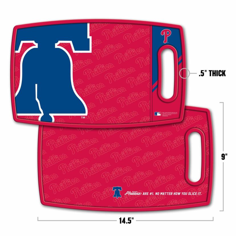YouTheFan MLB Philadelphia Phillies Logo Series Cutting Board