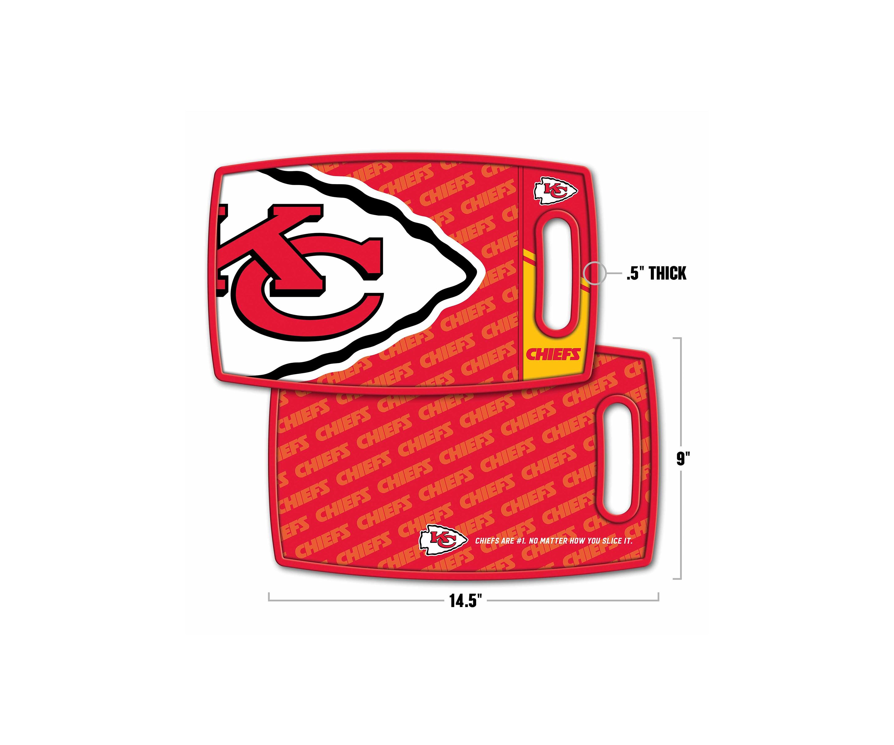 YouTheFan NFL Kansas City Chiefs Logo Series Cutting Board