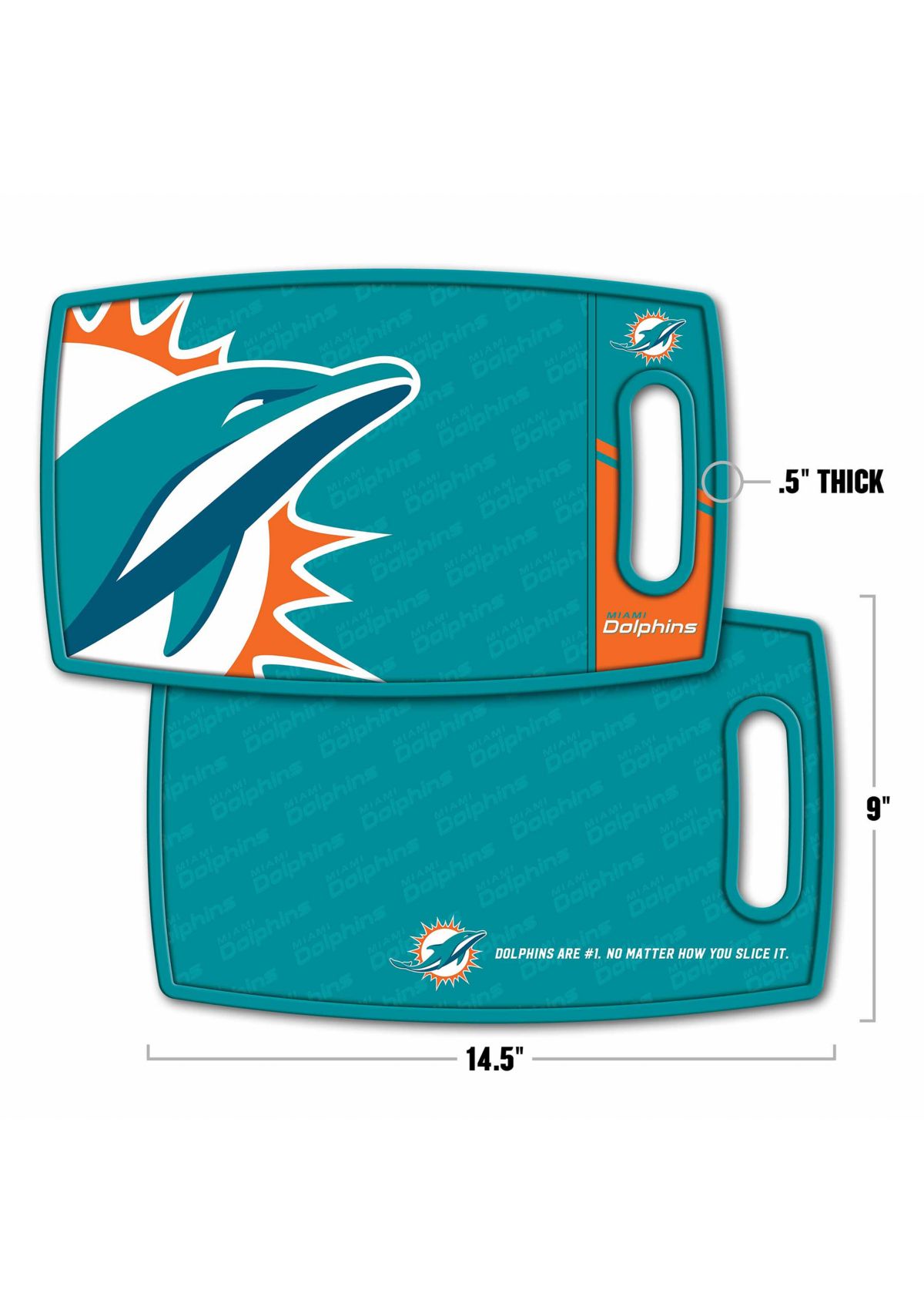 YouTheFan NFL Miami Dolphins Logo Series Cutting Board