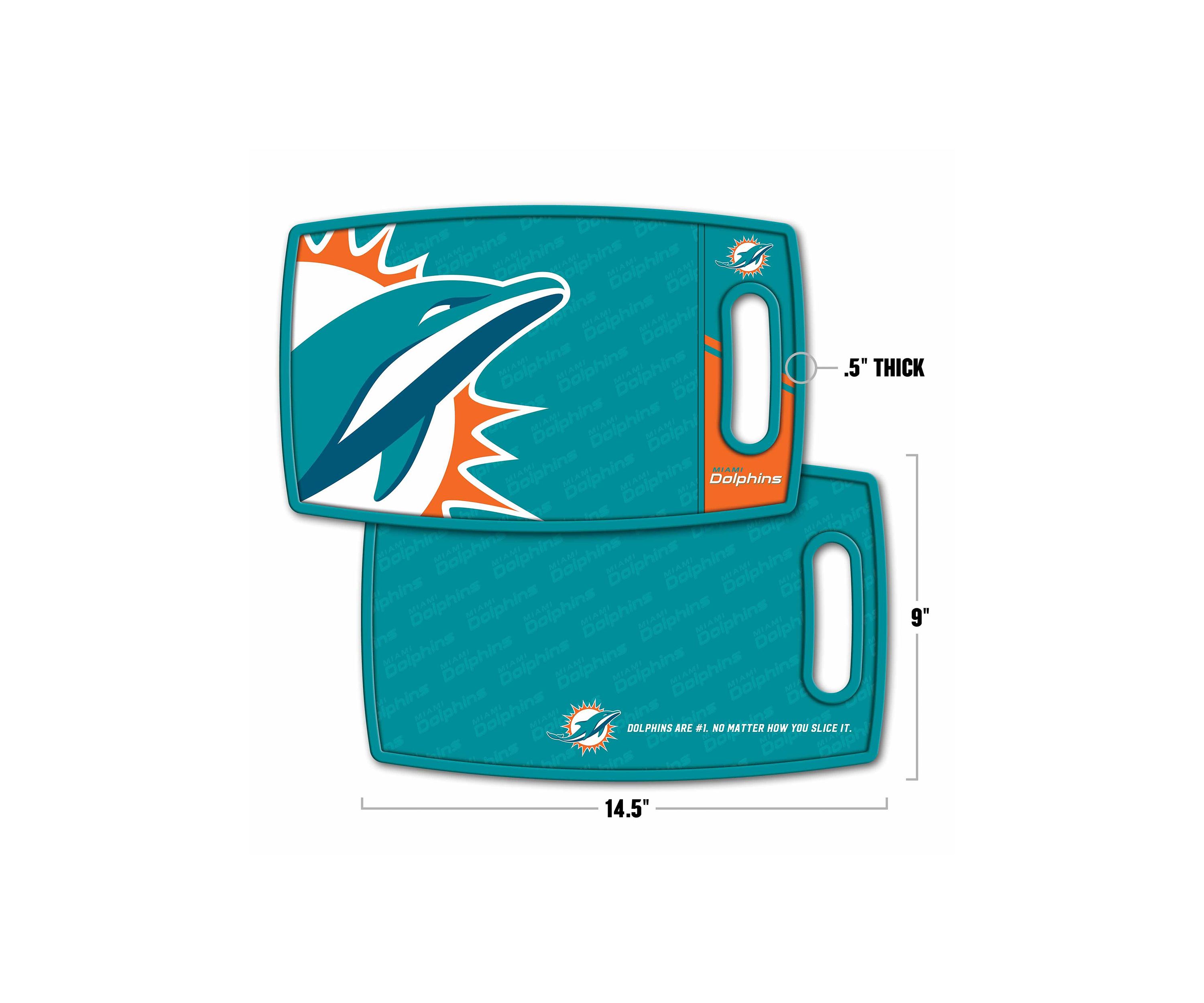 YouTheFan NFL Miami Dolphins Logo Series Cutting Board