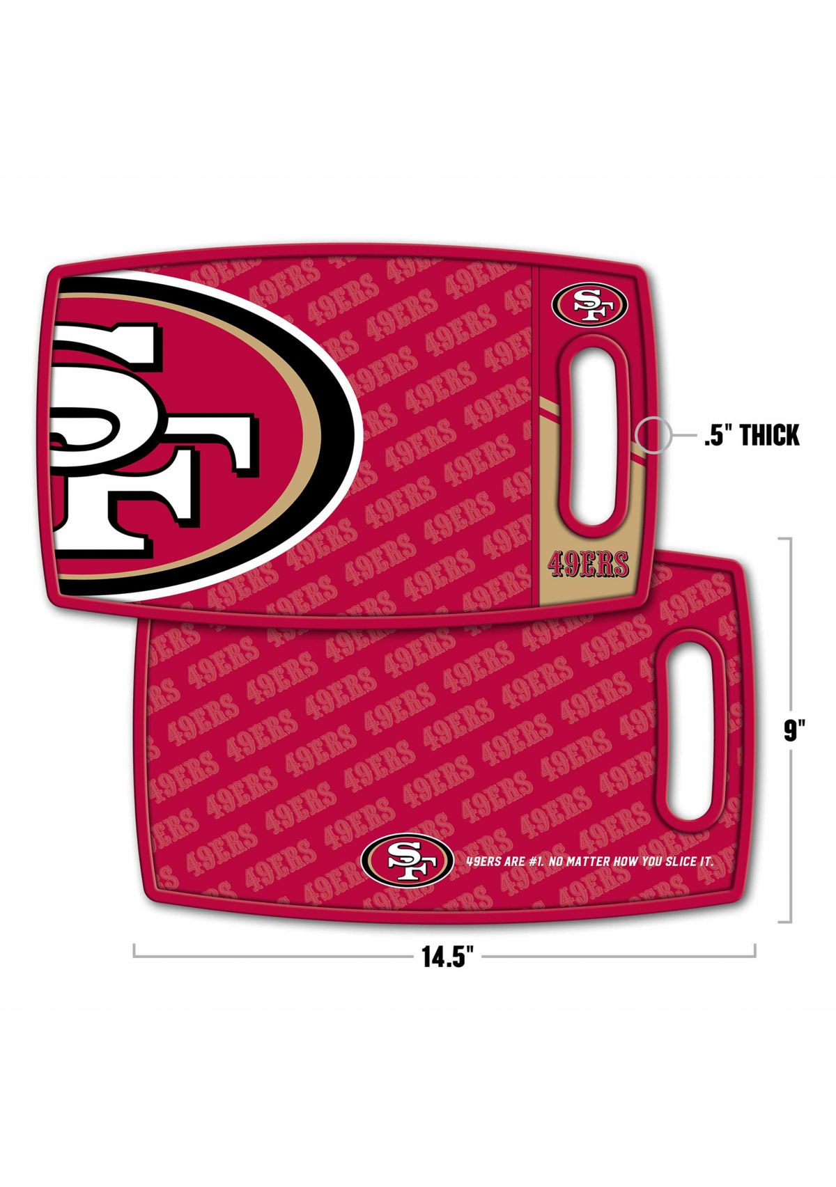 YouTheFan NFL San Francisco 49ers Logo Series Cutting Board
