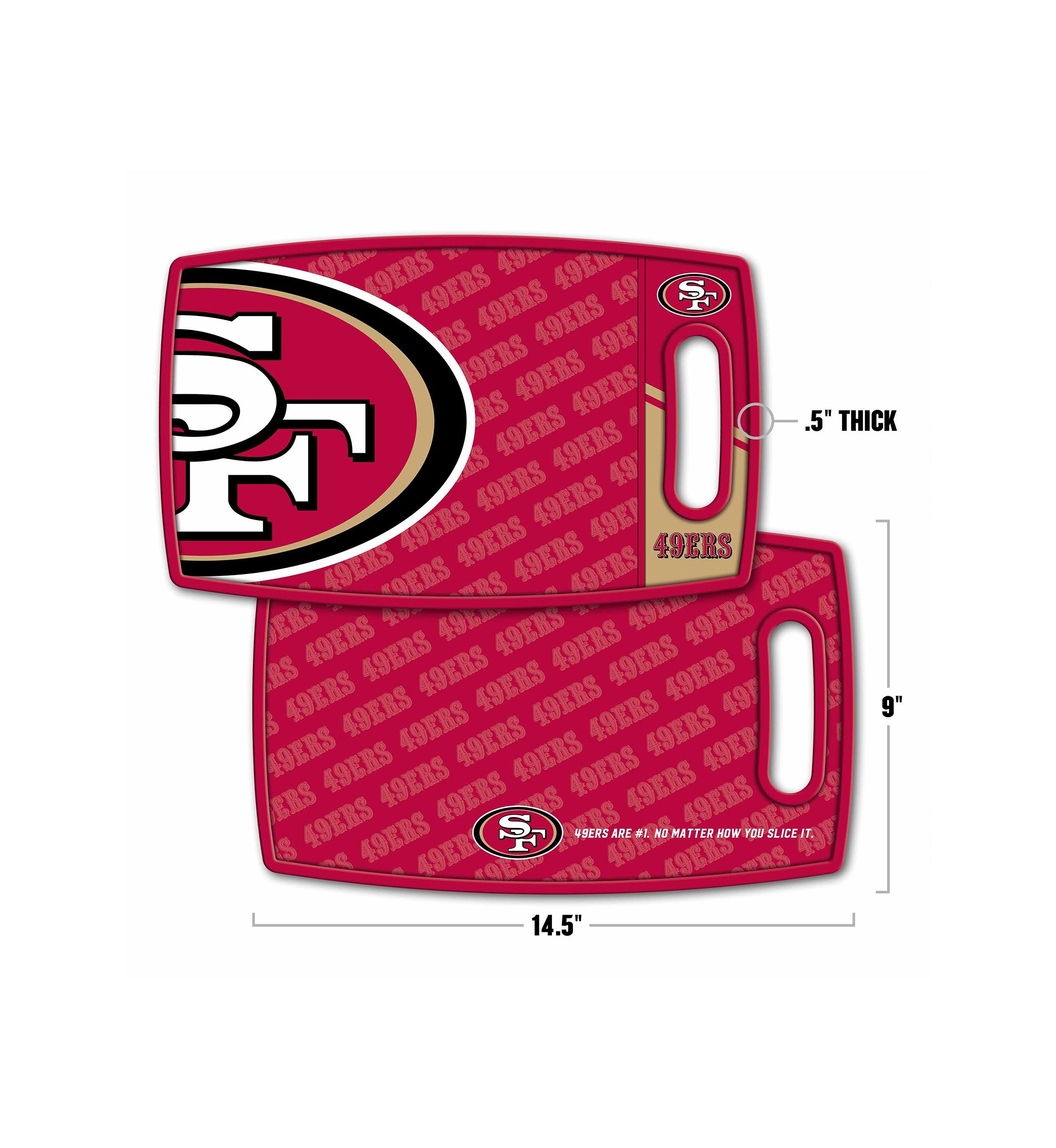 YouTheFan NFL San Francisco 49ers Logo Series Cutting Board