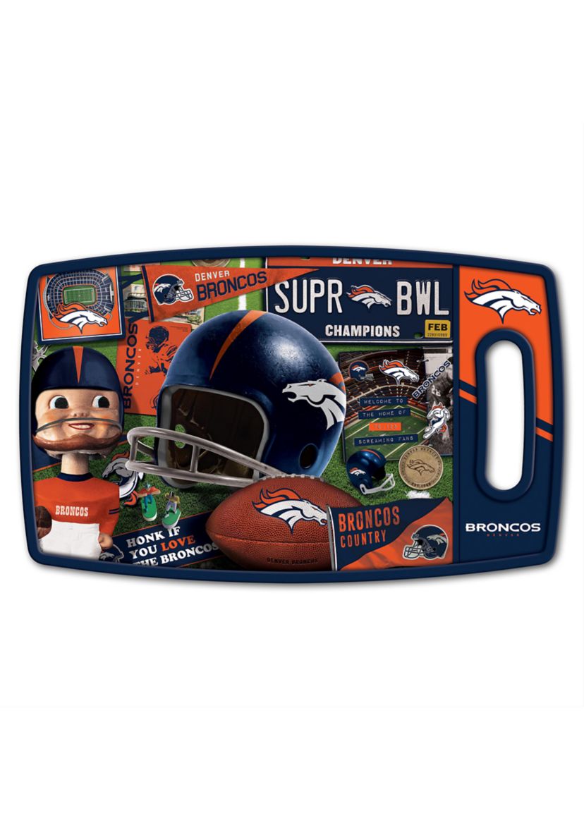 YouTheFan NFL Denver Broncos Retro Series Cutting Board