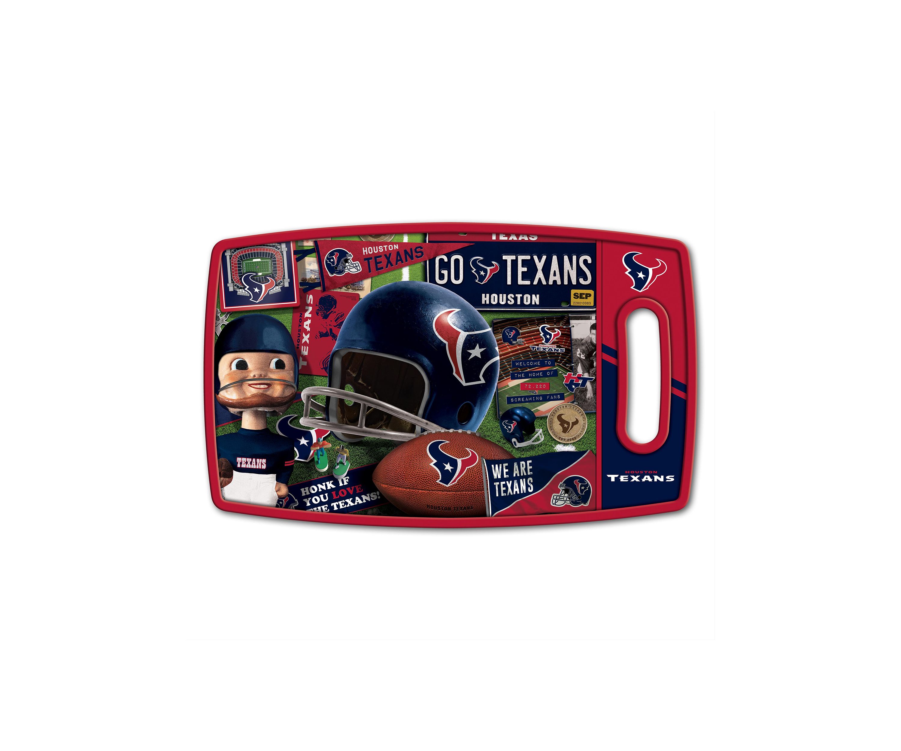 YouTheFan NFL Houston Texans Retro Series Cutting Board