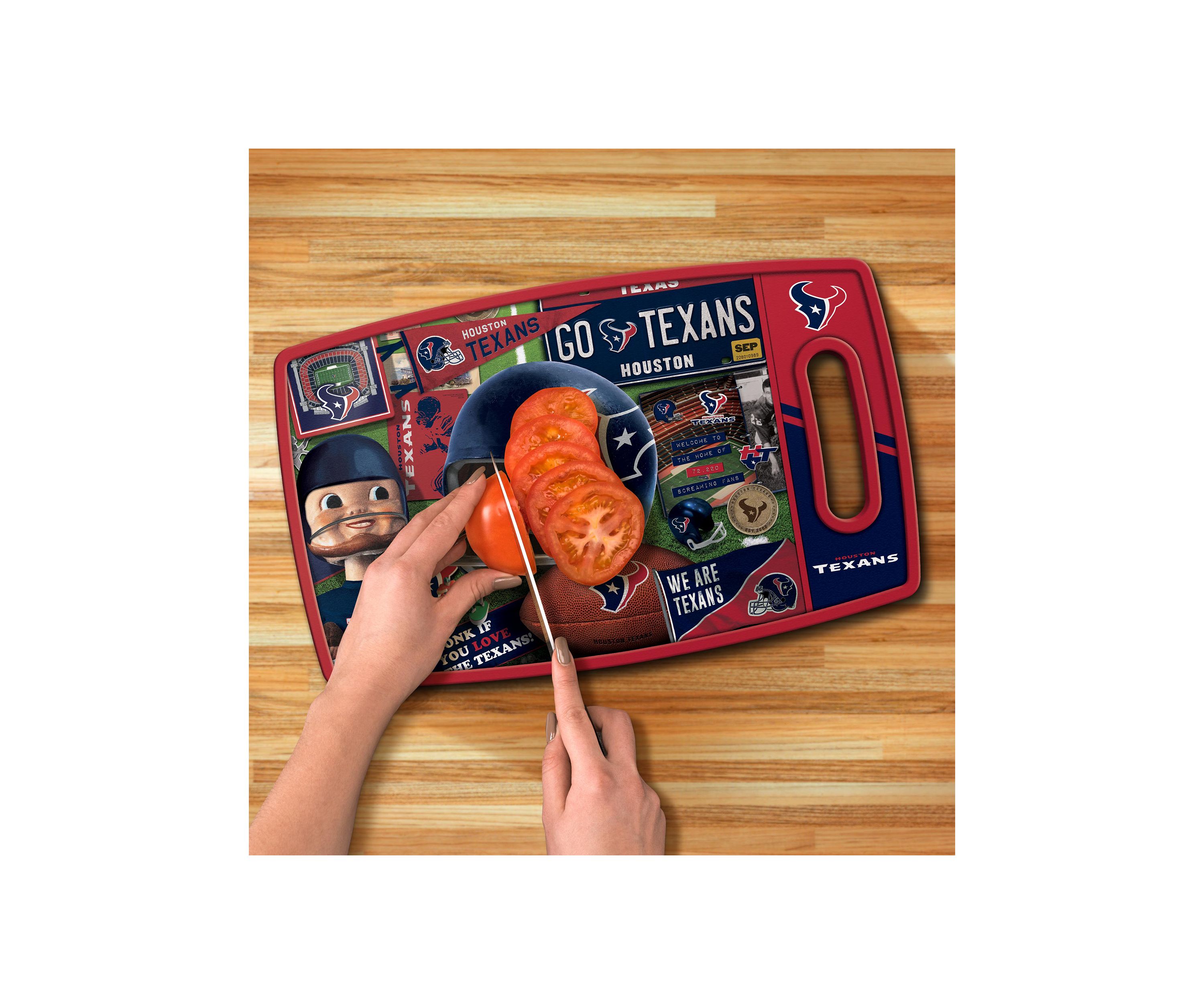 YouTheFan NFL Houston Texans Retro Series Cutting Board