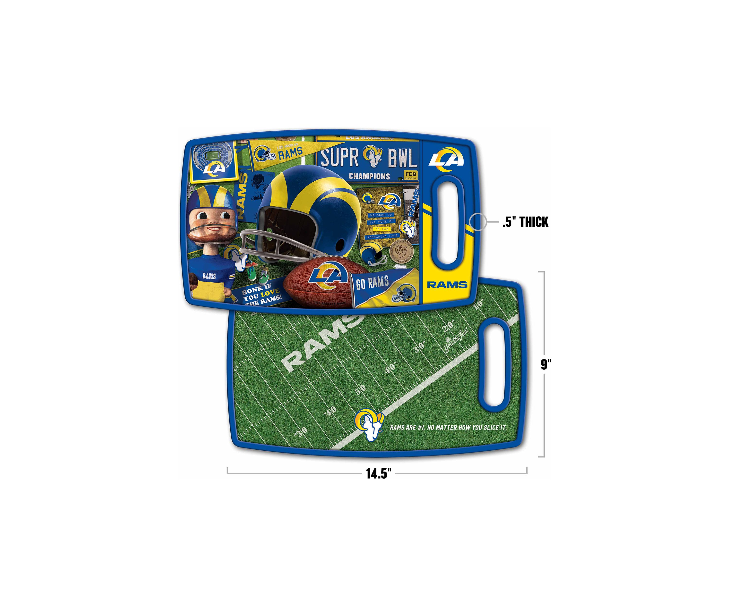 YouTheFan YouTheFan NFL Los Angeles Rams Retro Series Cutting Board | Belk
