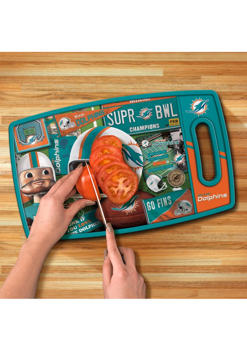 YouTheFan NFL Miami Dolphins Retro Series Cutting Board