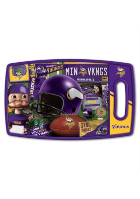 YouTheFan 2500126 NFL Minnesota Vikings Retro Series Cutting Board