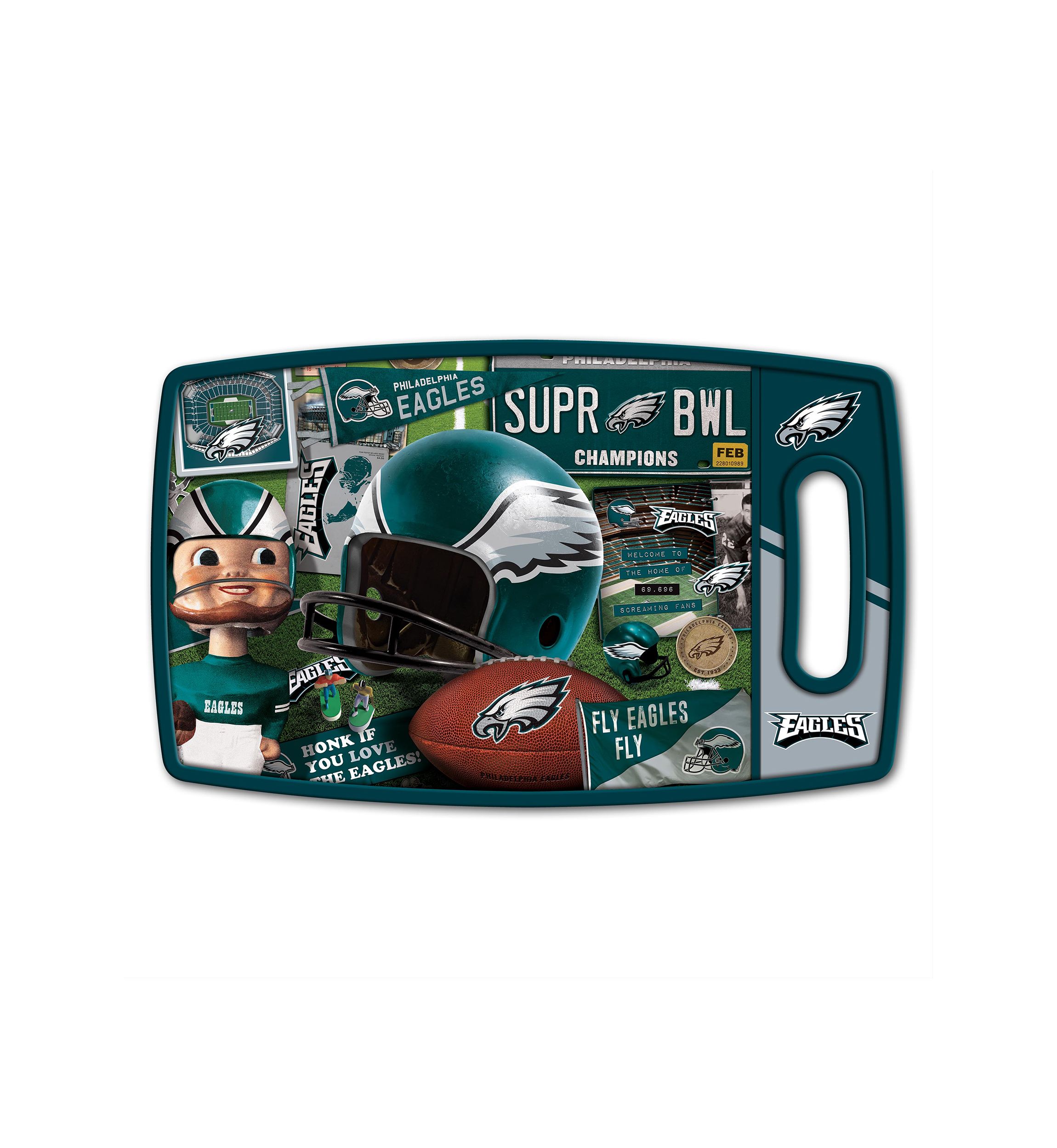 YouTheFan NFL Philadelphia Eagles Retro Series Cutting Board