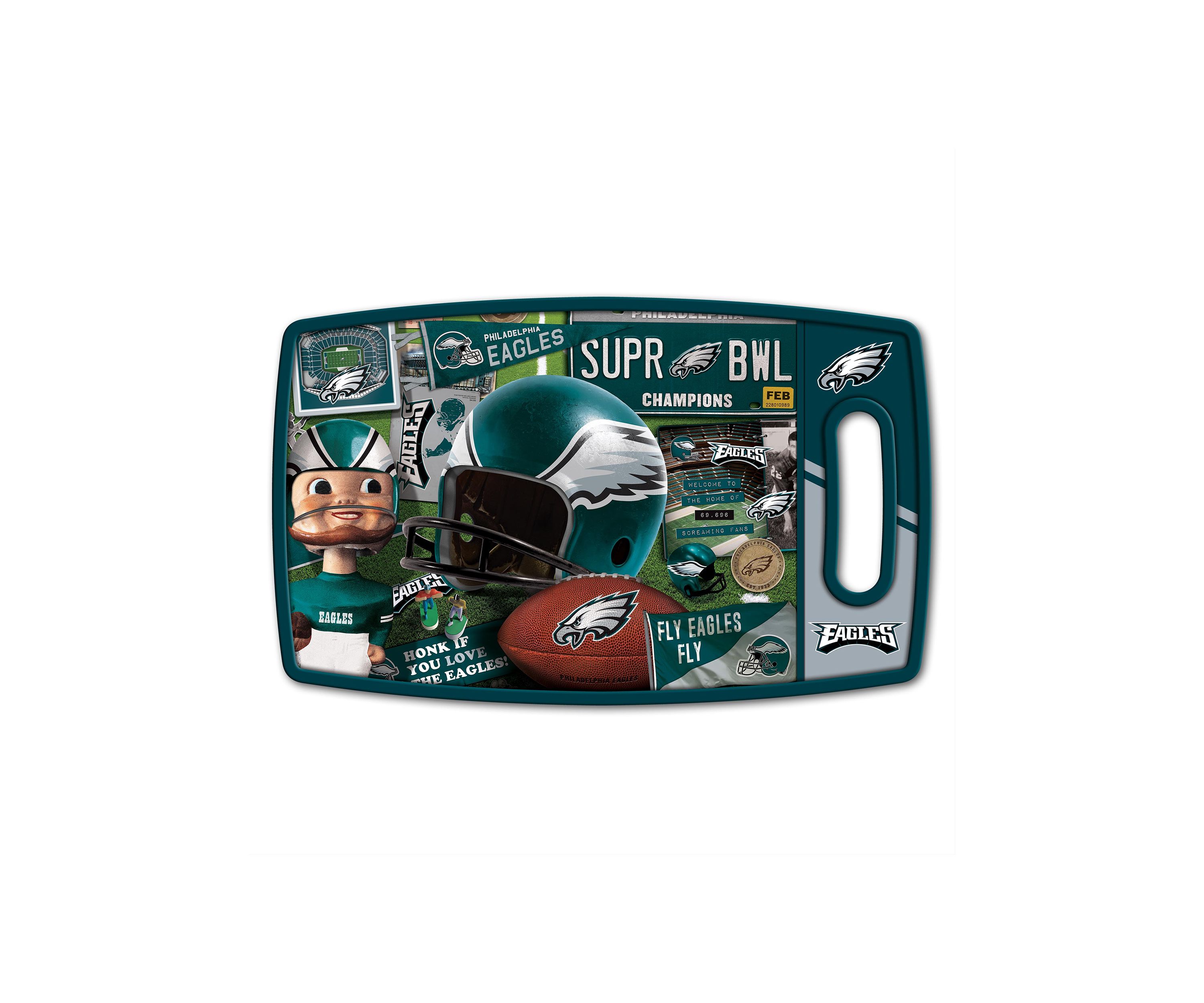 YouTheFan NFL Philadelphia Eagles Retro Series Cutting Board