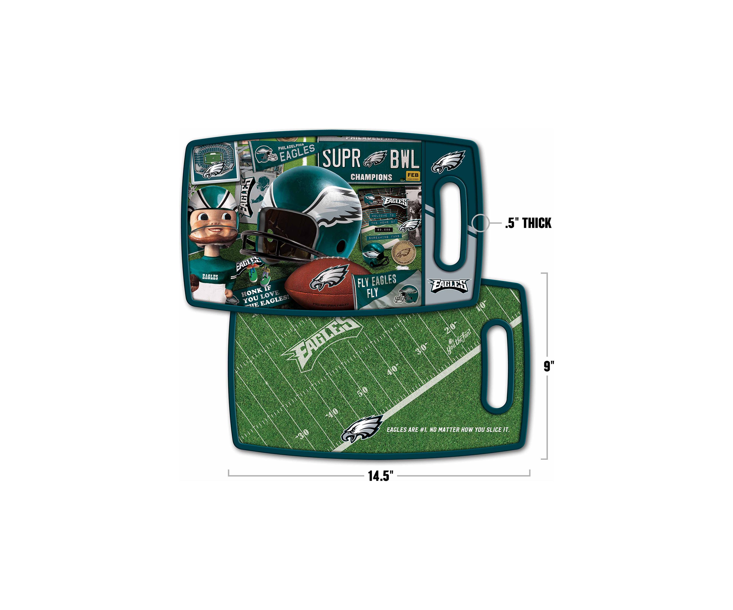 YouTheFan NFL Philadelphia Eagles Retro Series Cutting Board