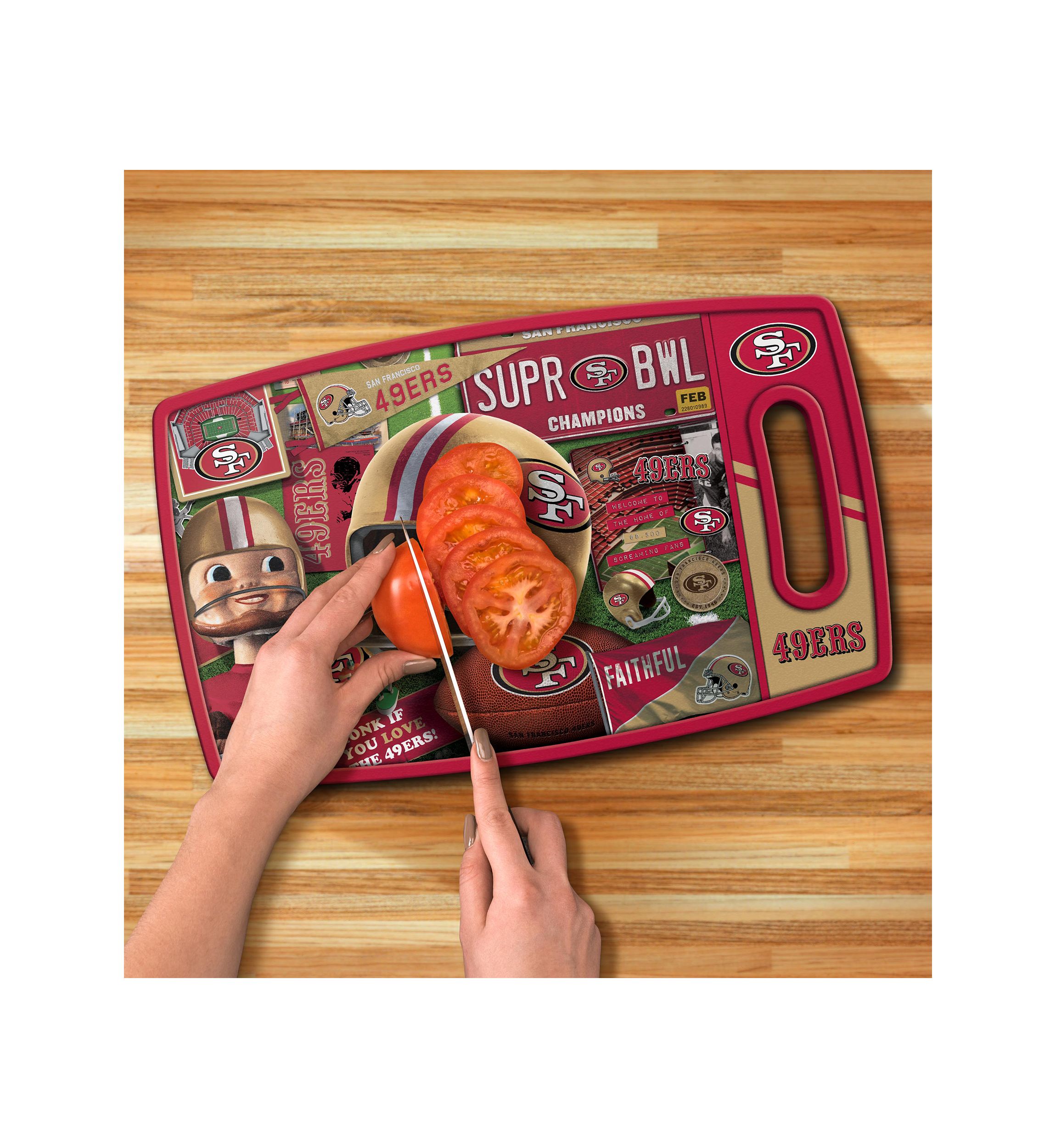 YouTheFan NFL San Francisco 49ers Retro Series Cutting Board