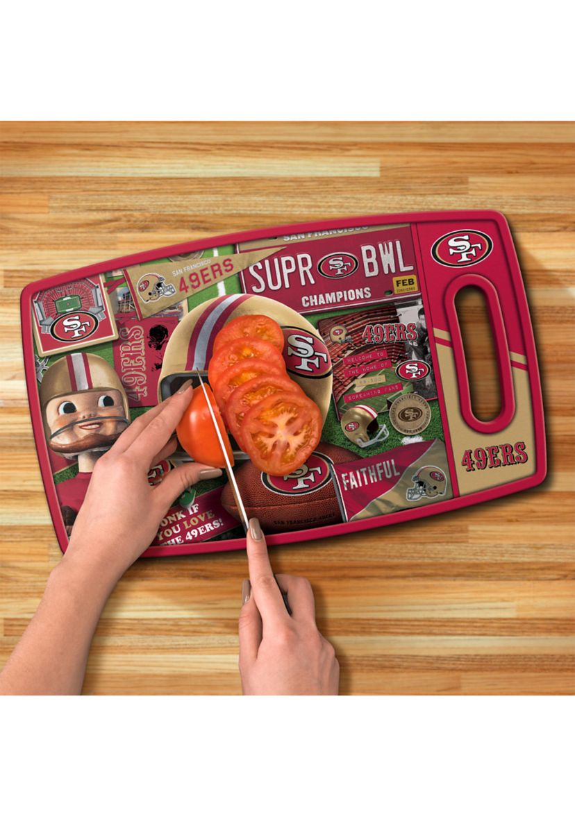 YouTheFan NFL San Francisco 49ers Retro Series Cutting Board