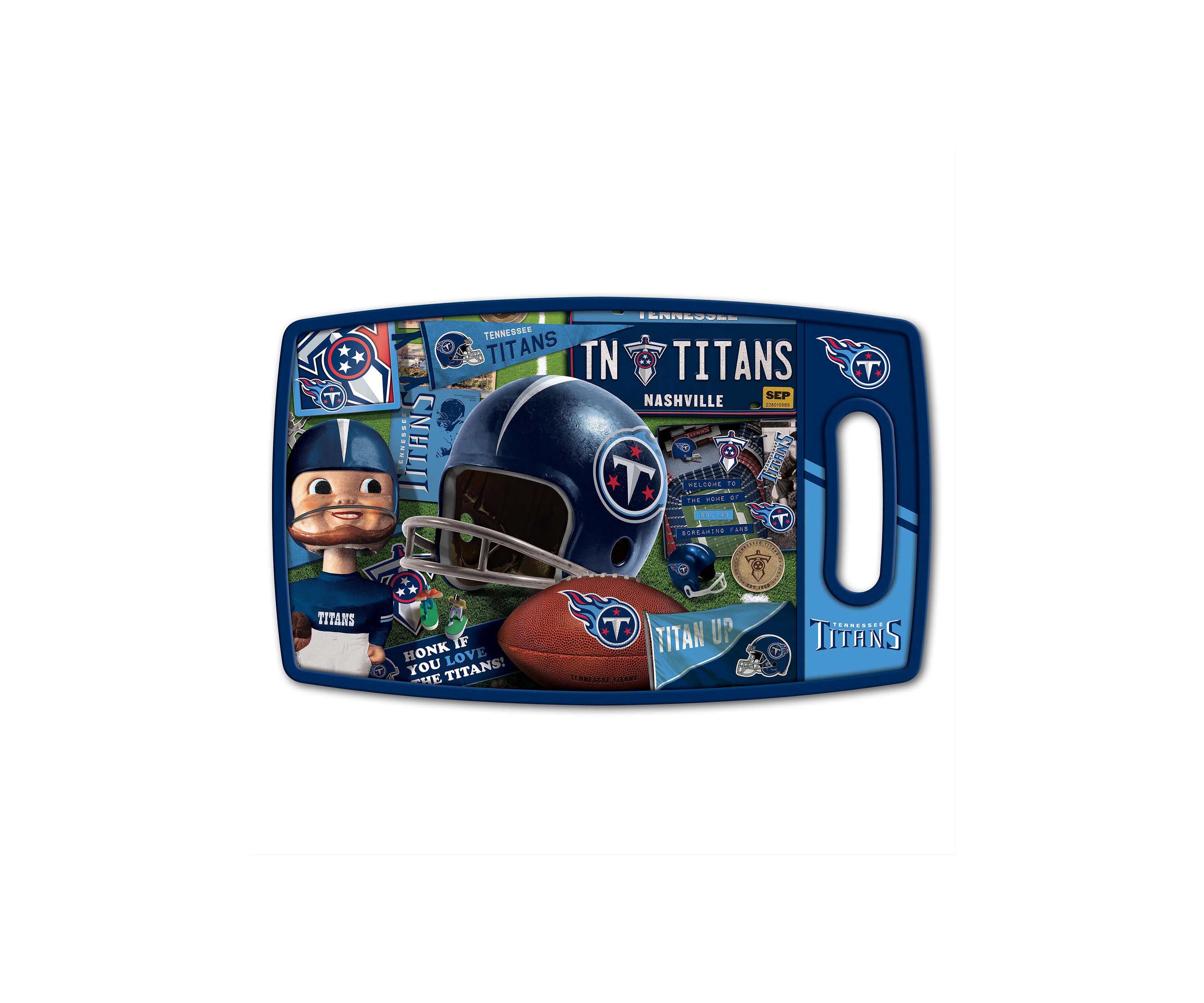 YouTheFan NFL Tennessee Titans Retro Series Cutting Board