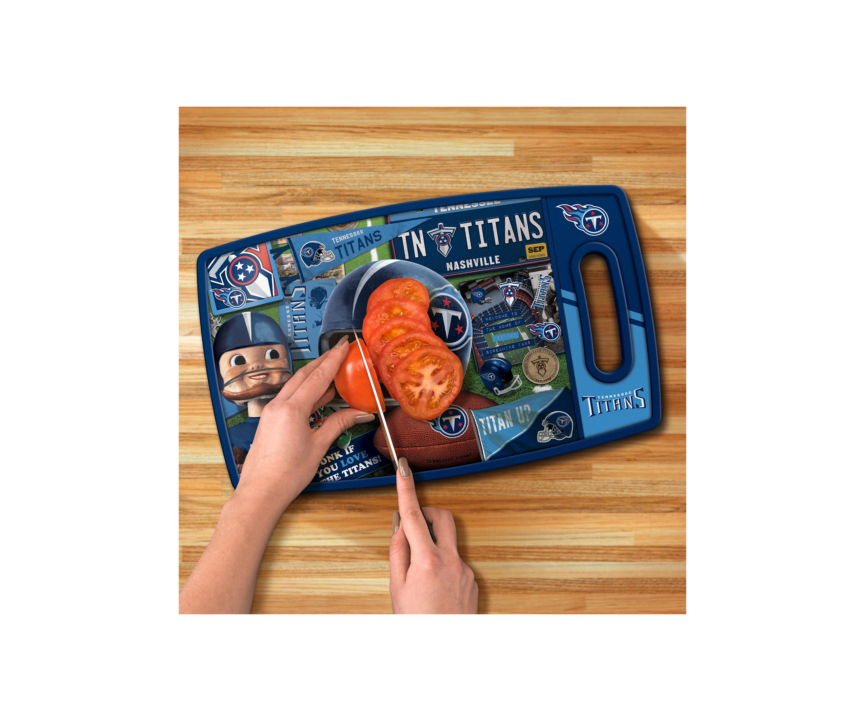 YouTheFan NFL Tennessee Titans Retro Series Cutting Board