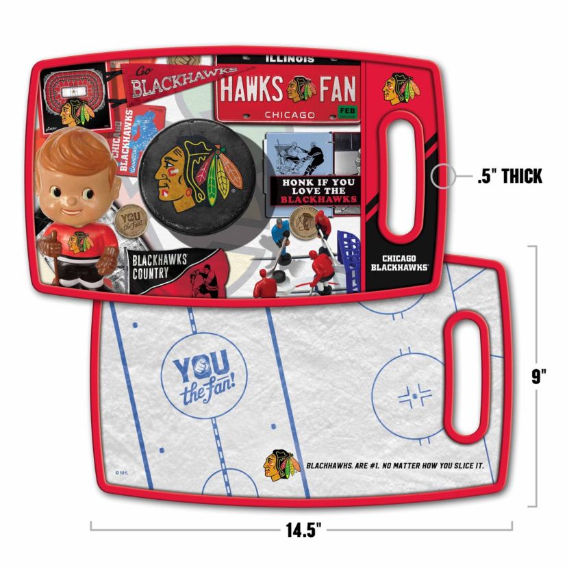 YouTheFan NHL Chicago Blackhawks Retro Series Cutting Board