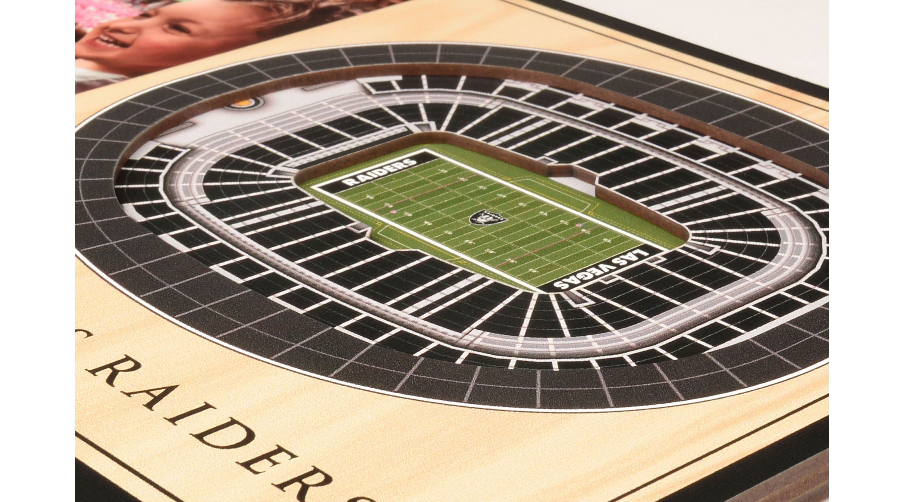 Oakland Raiders YouTheFan NFL Las Vegas Raiders 3D StadiumView Picture Frame - Allegiant Stadium