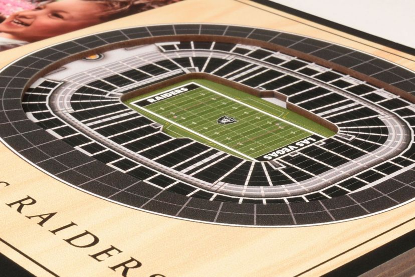 Oakland Raiders YouTheFan NFL Las Vegas Raiders 3D StadiumView Picture Frame - Allegiant Stadium