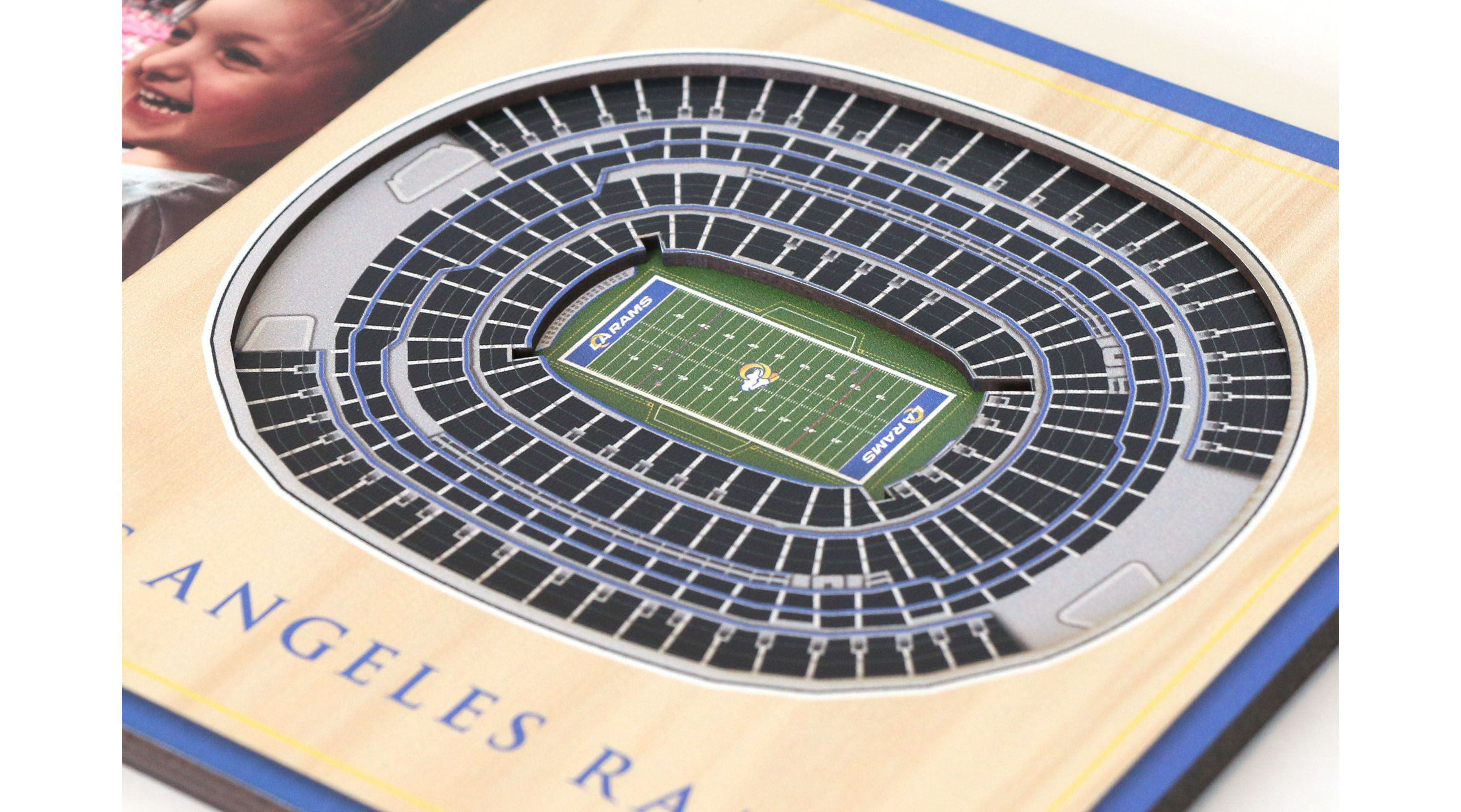 YouTheFan NFL Los Angeles Rams 3D StadiumView Picture Frame - SoFi Stadium