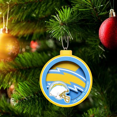 los angeles chargers christmas ornaments