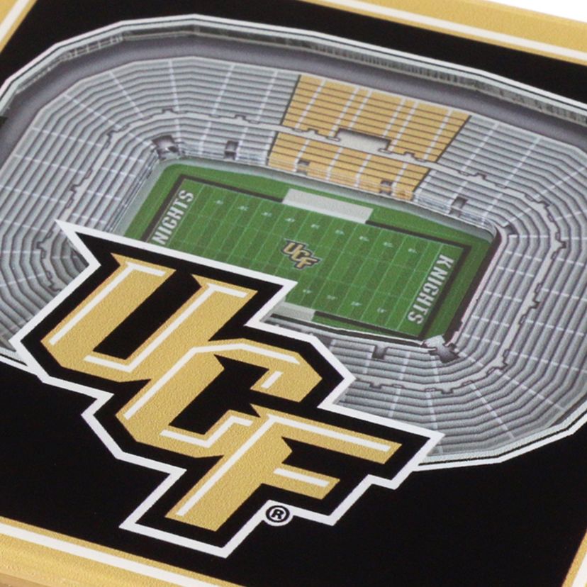 YouTheFan NCAA Central Florida Knights 3D StadiumView Coasters - Spectrum Stadium