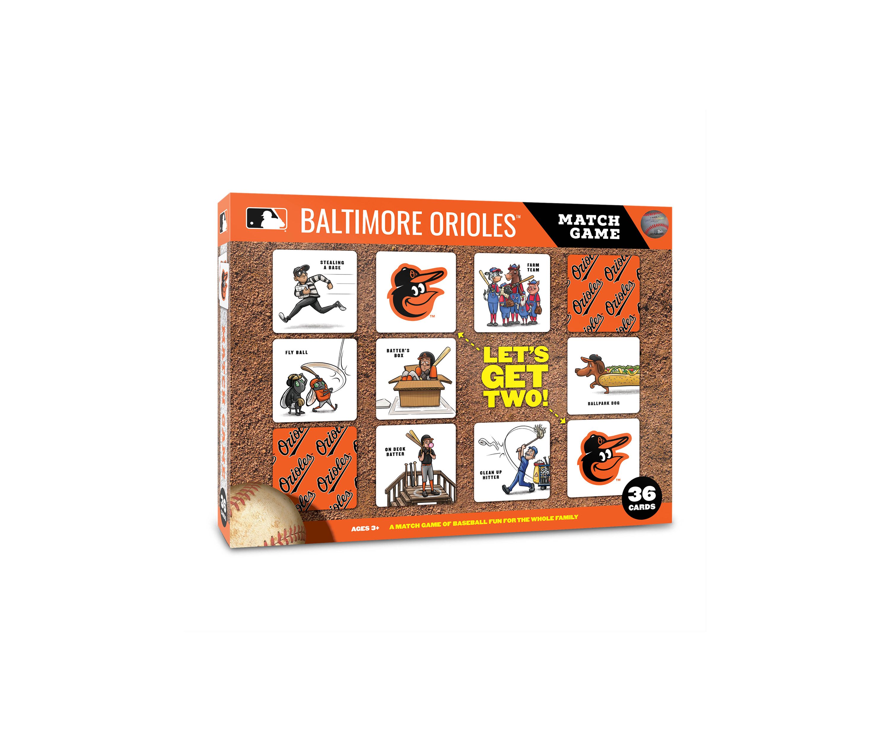 YouTheFan MLB Baltimore Orioles Licensed Memory Match Game