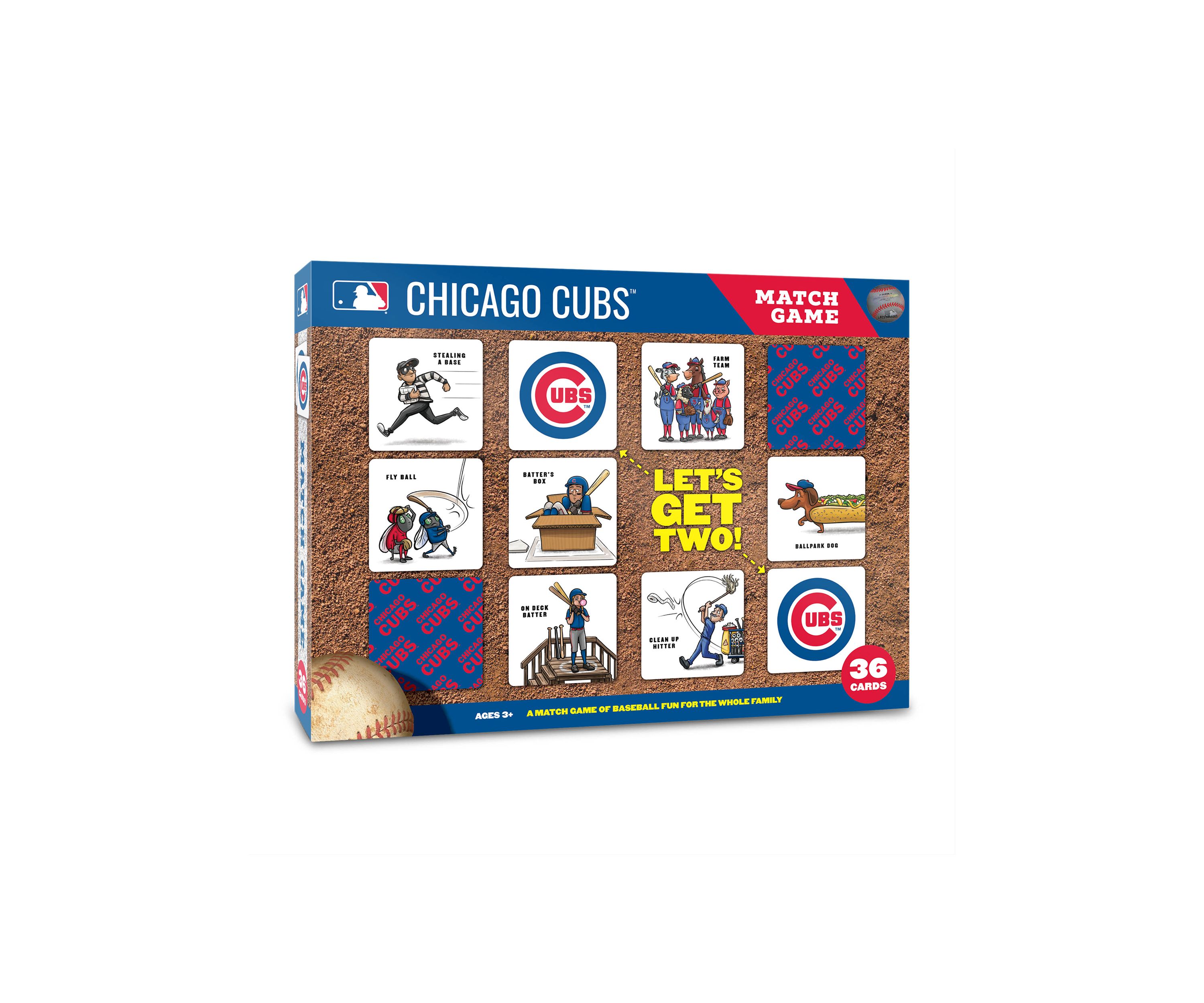 YouTheFan MLB Chicago Cubs Licensed Memory Match Game