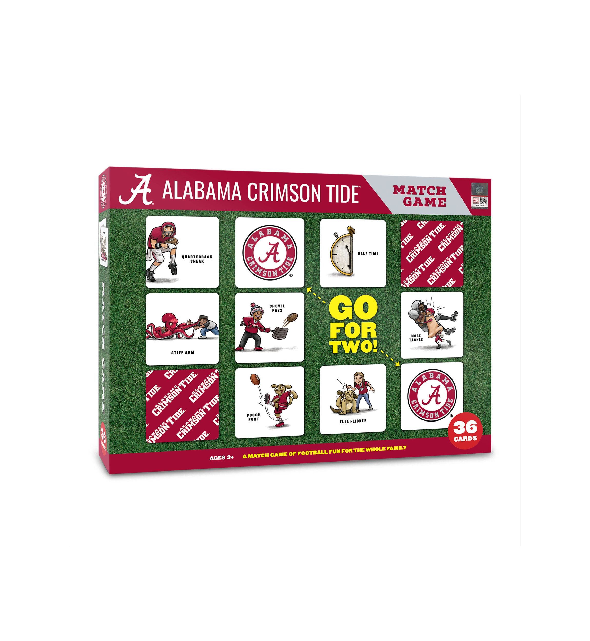 YouTheFan NCAA Alabama Crimson Tide Licensed Memory Match Game