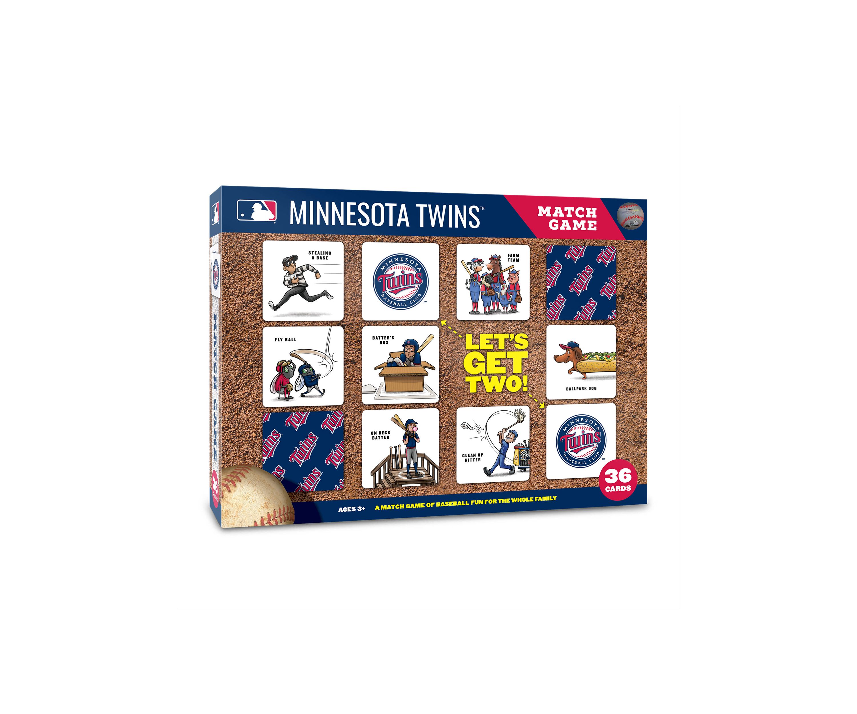 YouTheFan MLB Minnesota Twins Licensed Memory Match Game