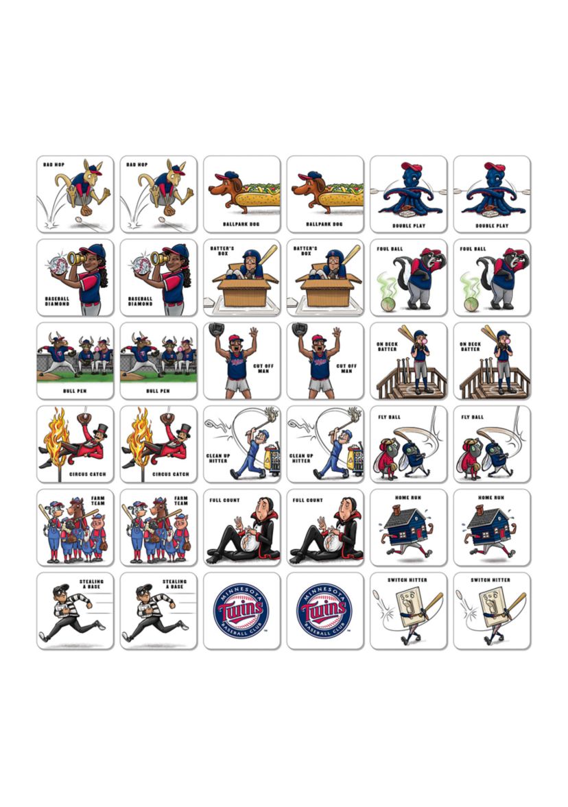 YouTheFan MLB Minnesota Twins Licensed Memory Match Game