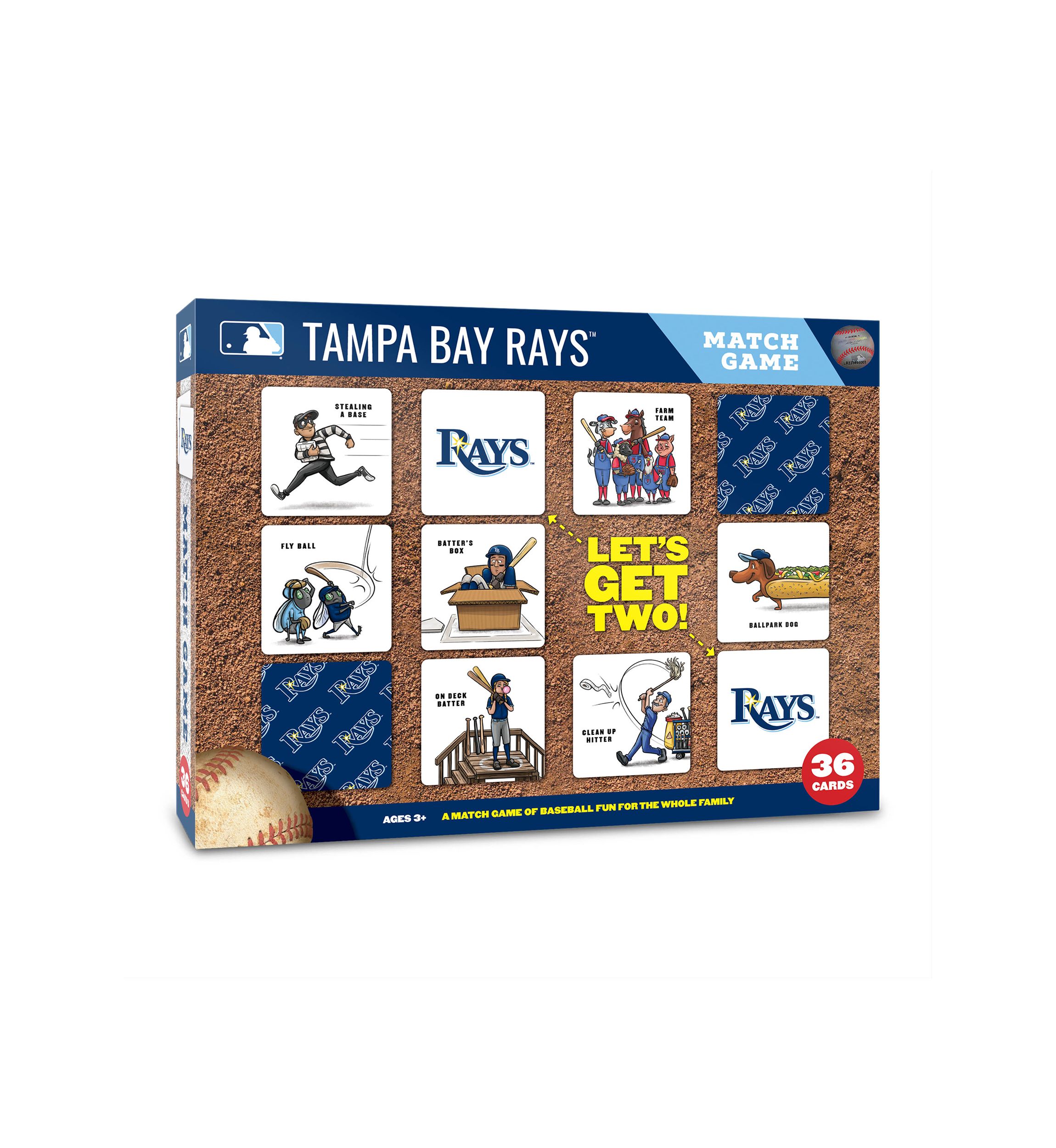 YouTheFan MLB Tampa Bay Rays Licensed Memory Match Game