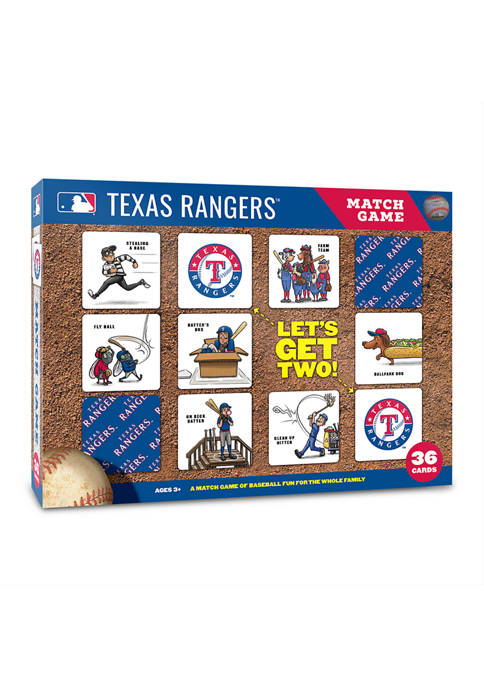 MLB Texas Rangers Licensed Memory Match Game