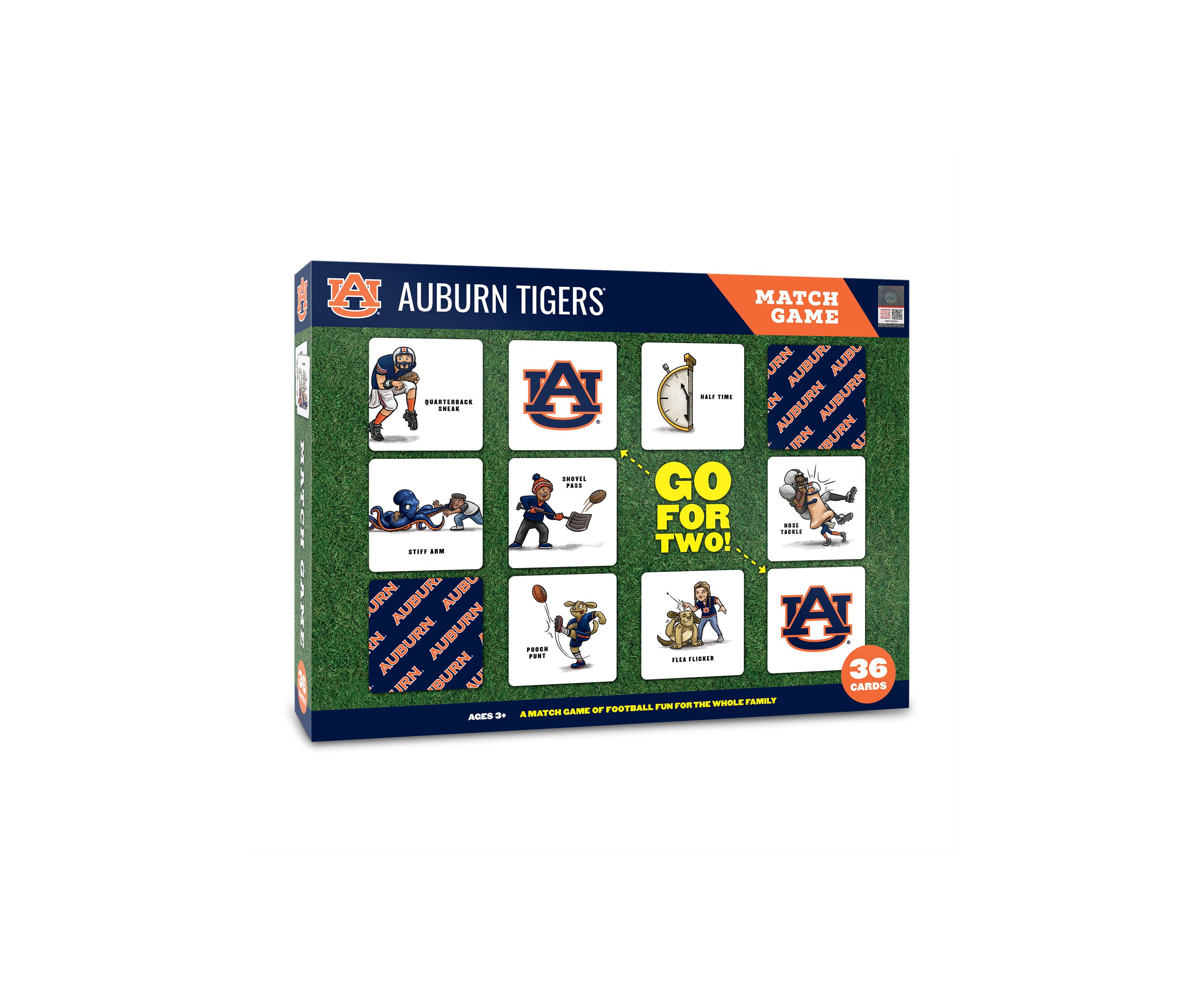 YouTheFan NCAA Auburn Tigers Licensed Memory Match Game