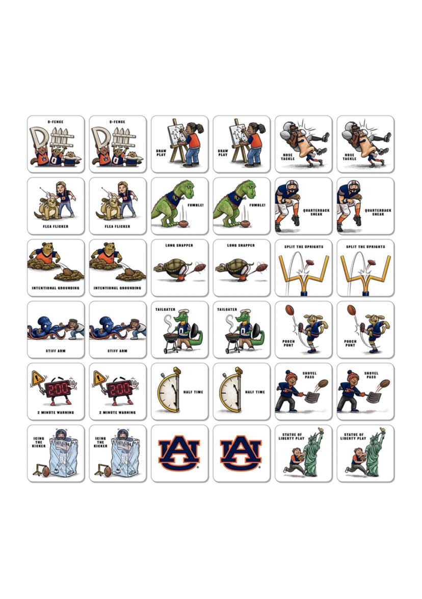 YouTheFan NCAA Auburn Tigers Licensed Memory Match Game