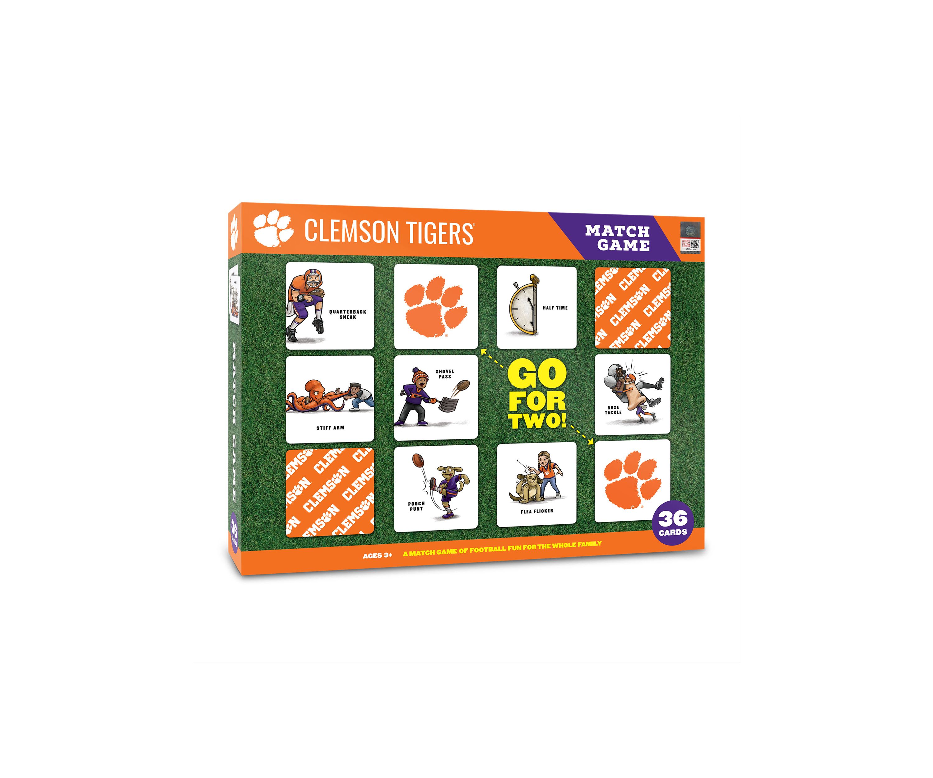 YouTheFan NCAA Clemson Tigers Licensed Memory Match Game